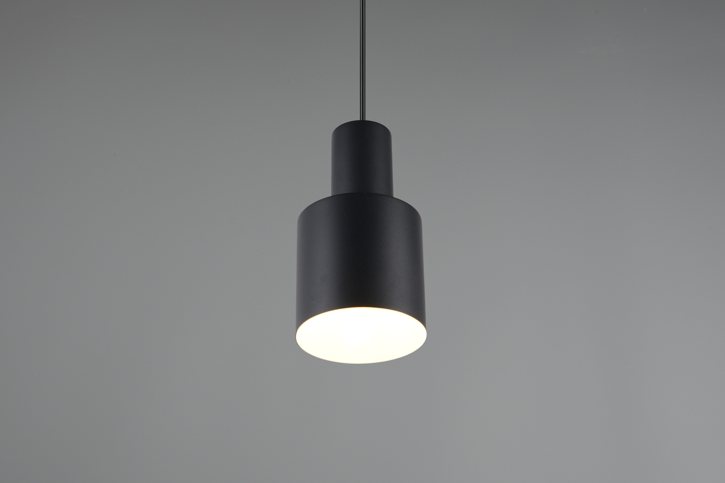 TRIO Leuchten Pendelleuchte »AGUDO, Hängelampe 1-flammig, exkl 1xE27 max 10W, höhenverstellbar«, 1 flammig, Leuchtmittel E27 | Leuchtmittel wechselbar, Hängelampe Ø 12cm, bis max 150cm Abhängung, Küche Esszimmer Wohnzimmer