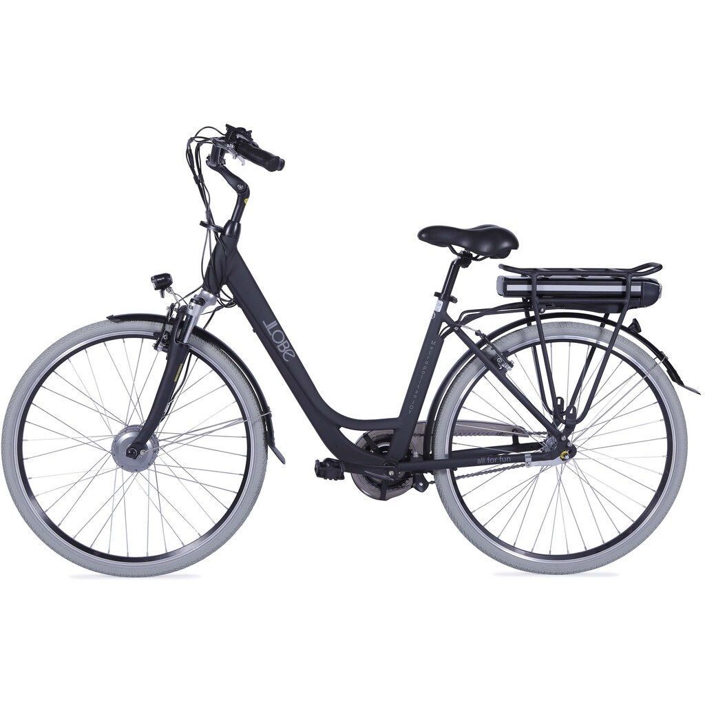 LLobe E-Bike »Metropolitan JOY 2.0, 8Ah«, 7 Gang, Shimano, Frontmotor 250 W