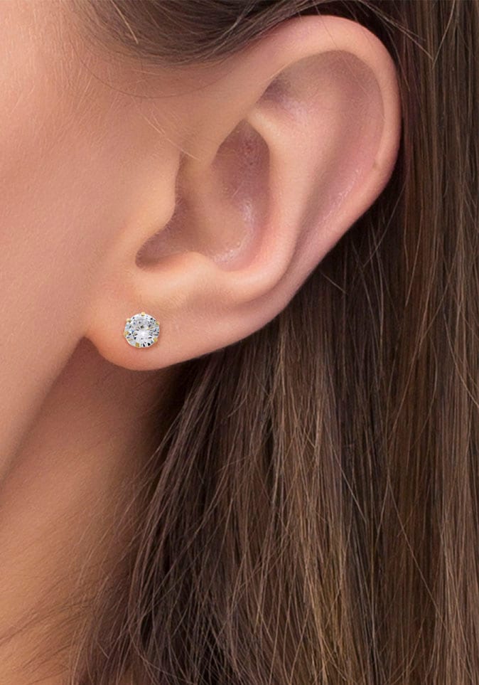 Amor Paar Ohrstecker », 2013832« mit Zirkonia (synth.)