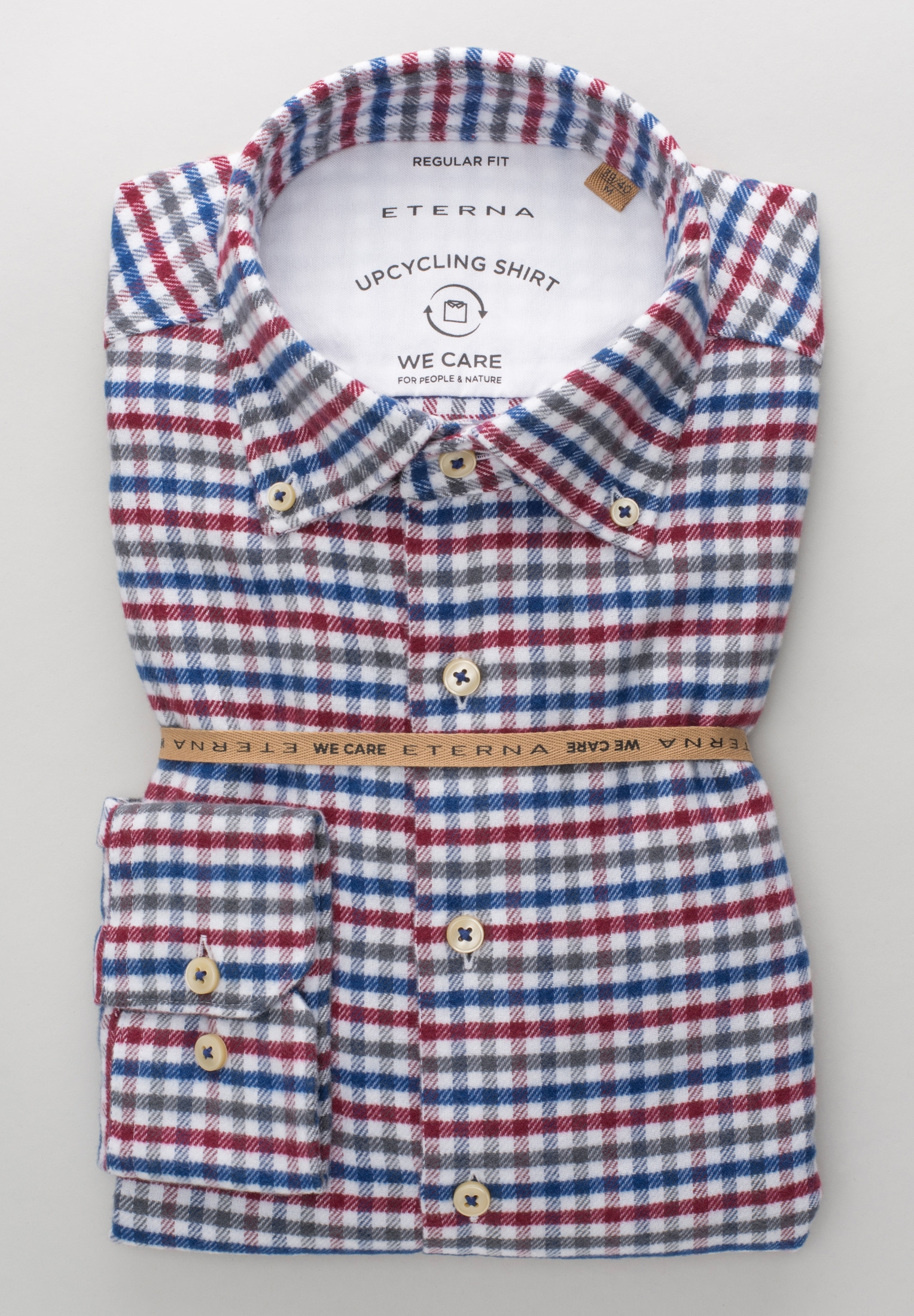 Eterna Langarmhemd »REGULAR FIT« EASY IRON (bügelleicht)