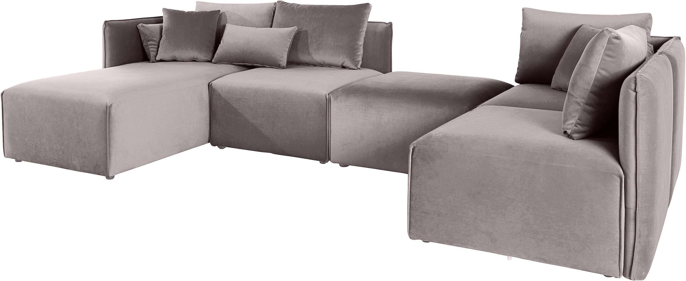 OTTO home Wohnlandschaft »Nöre U-Form« 5 Teile, in vielen Bezugsqualitäten günstig online kaufen