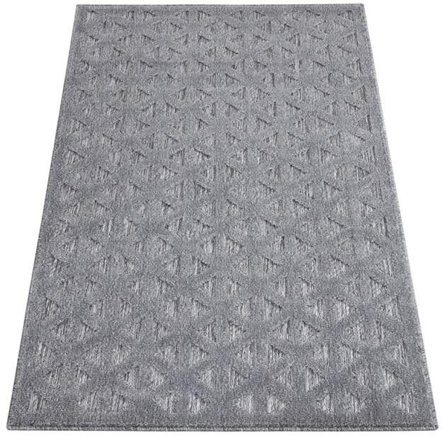 Carpet City Teppich »In-& Outdoorteppich Santorini 446, 3D-Effekt, Geo-Muster«, rechteckig, 5 mm Höhe, Wetterfest & UV-beständig für Terrasse, Balkon, Küche, Flur