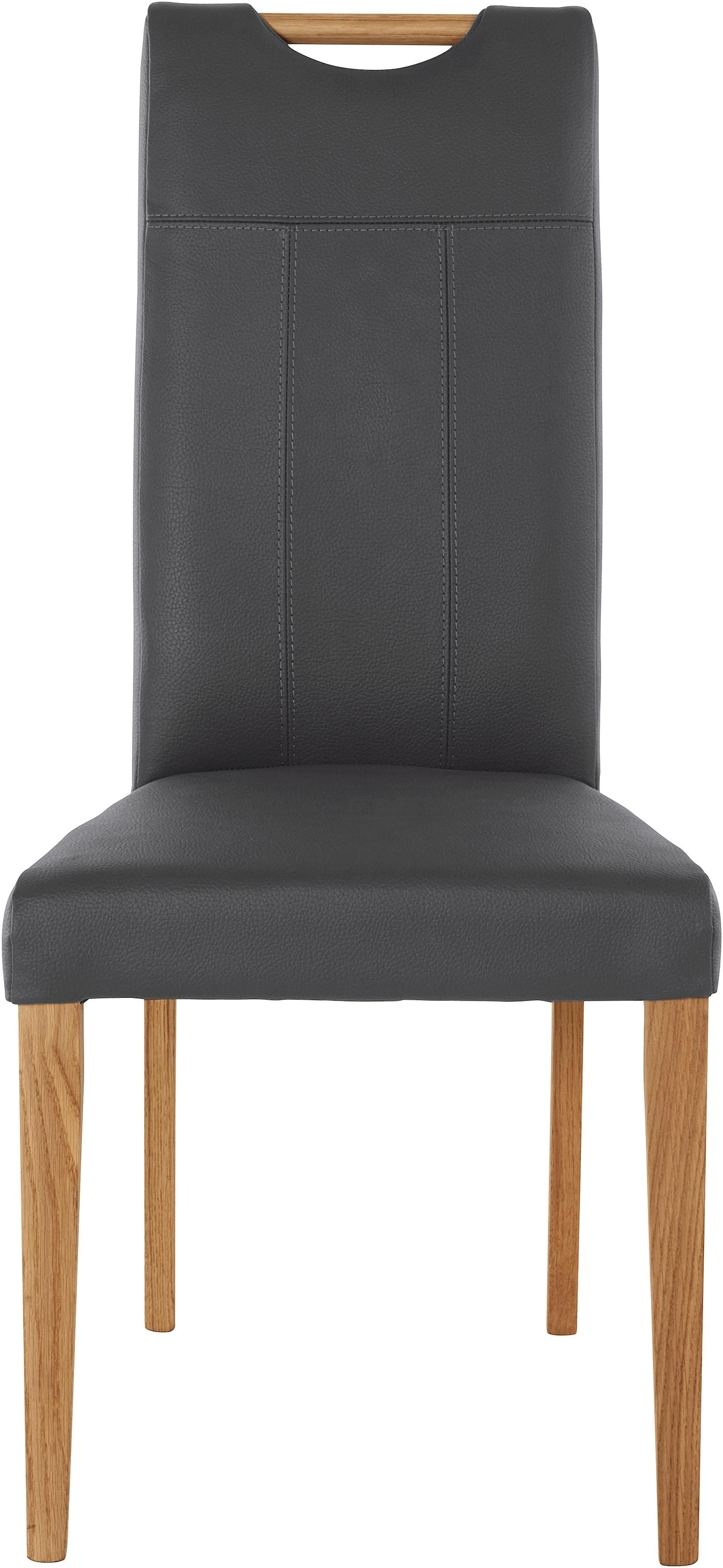 Home affaire Esszimmerstuhl »Roberta« (Set) 2 Stk.mit Bezug aus Echtleder u günstig online kaufen