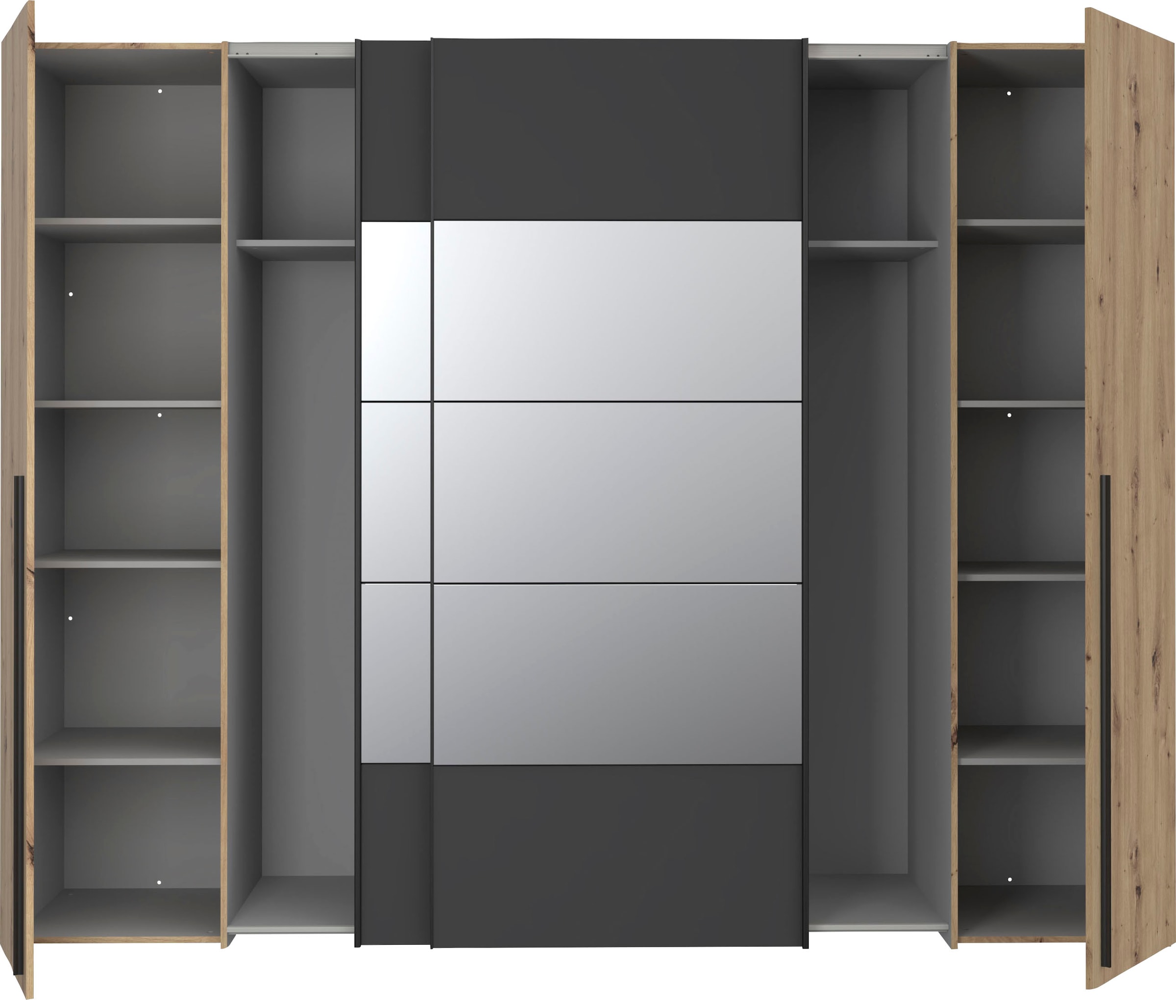 FORTE Kleiderschrank »Rayong«, (B/H/T ca. 270,3x210x61,2 cm)