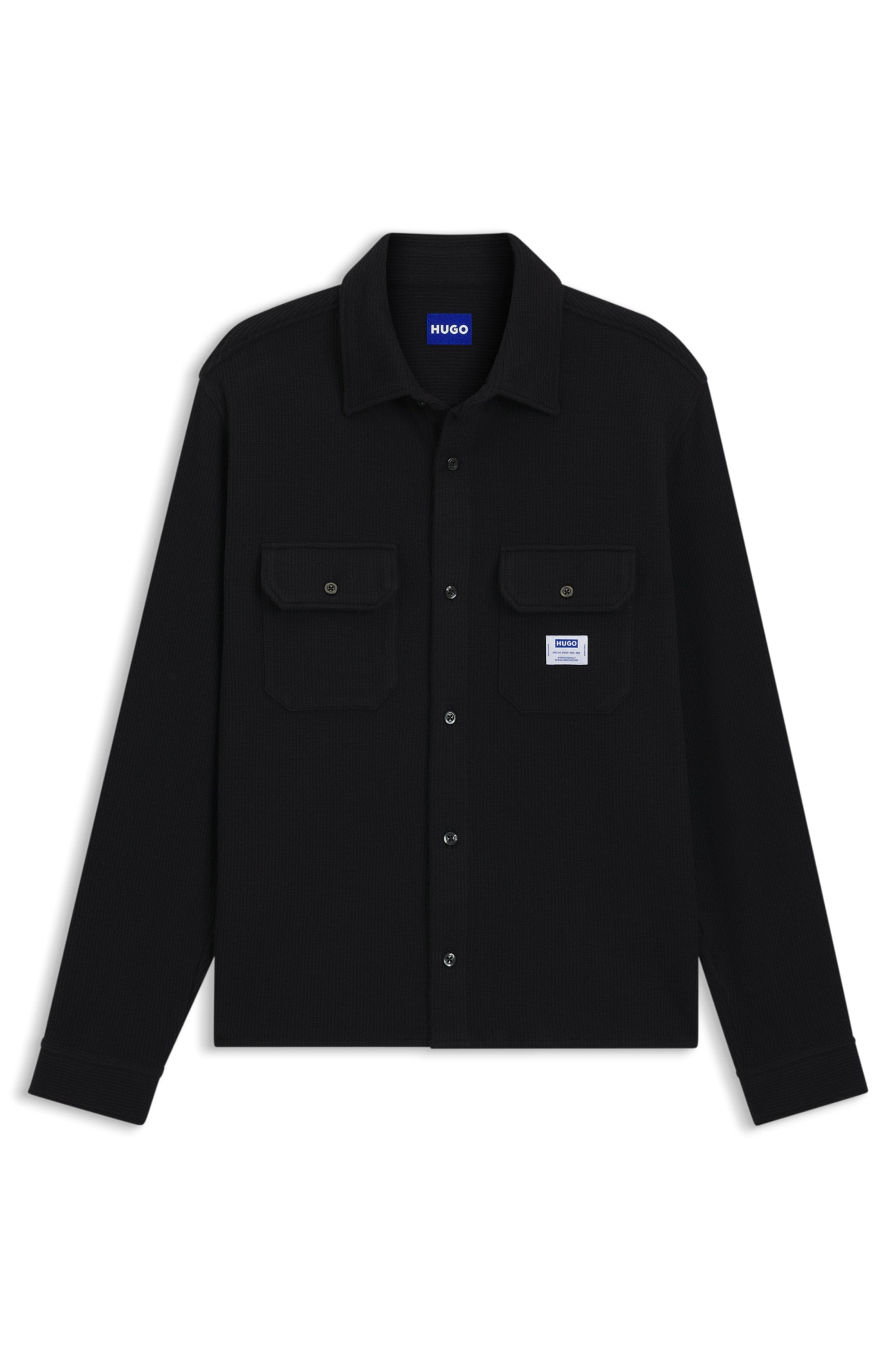 HUGO Blue Langarmhemd »Ekynone«, Oversize Fit