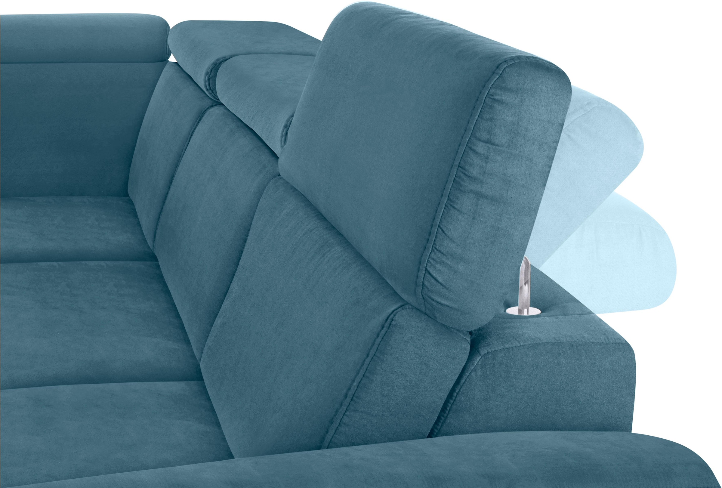 sit&more Ecksofa »Arngast L-Form«, inklusive Kopfteilverstellung und Federkern