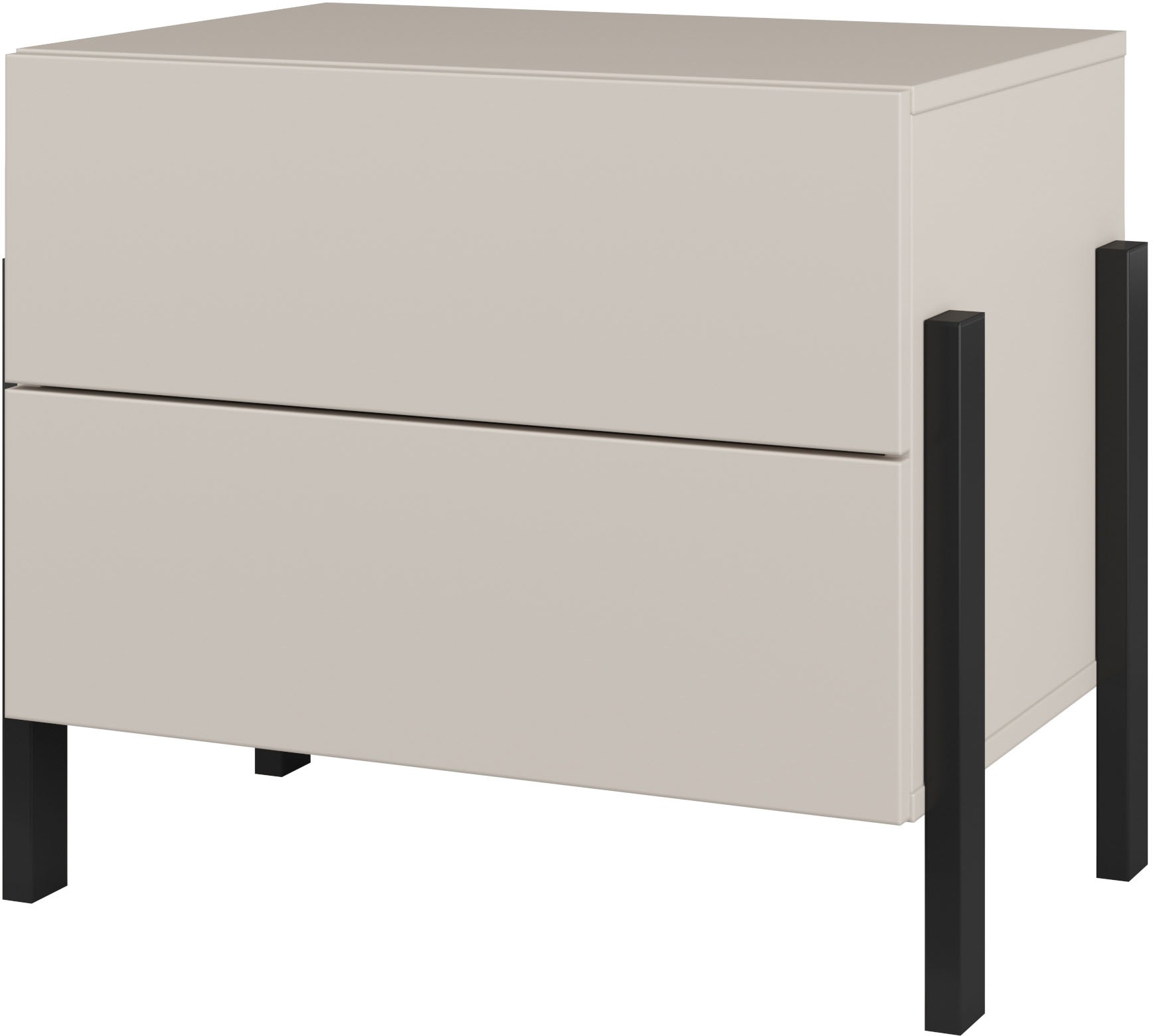 Home affaire Nachtkommode »Jukon, Breite 59 cm, moderne Kommode mit zwei Sc günstig online kaufen