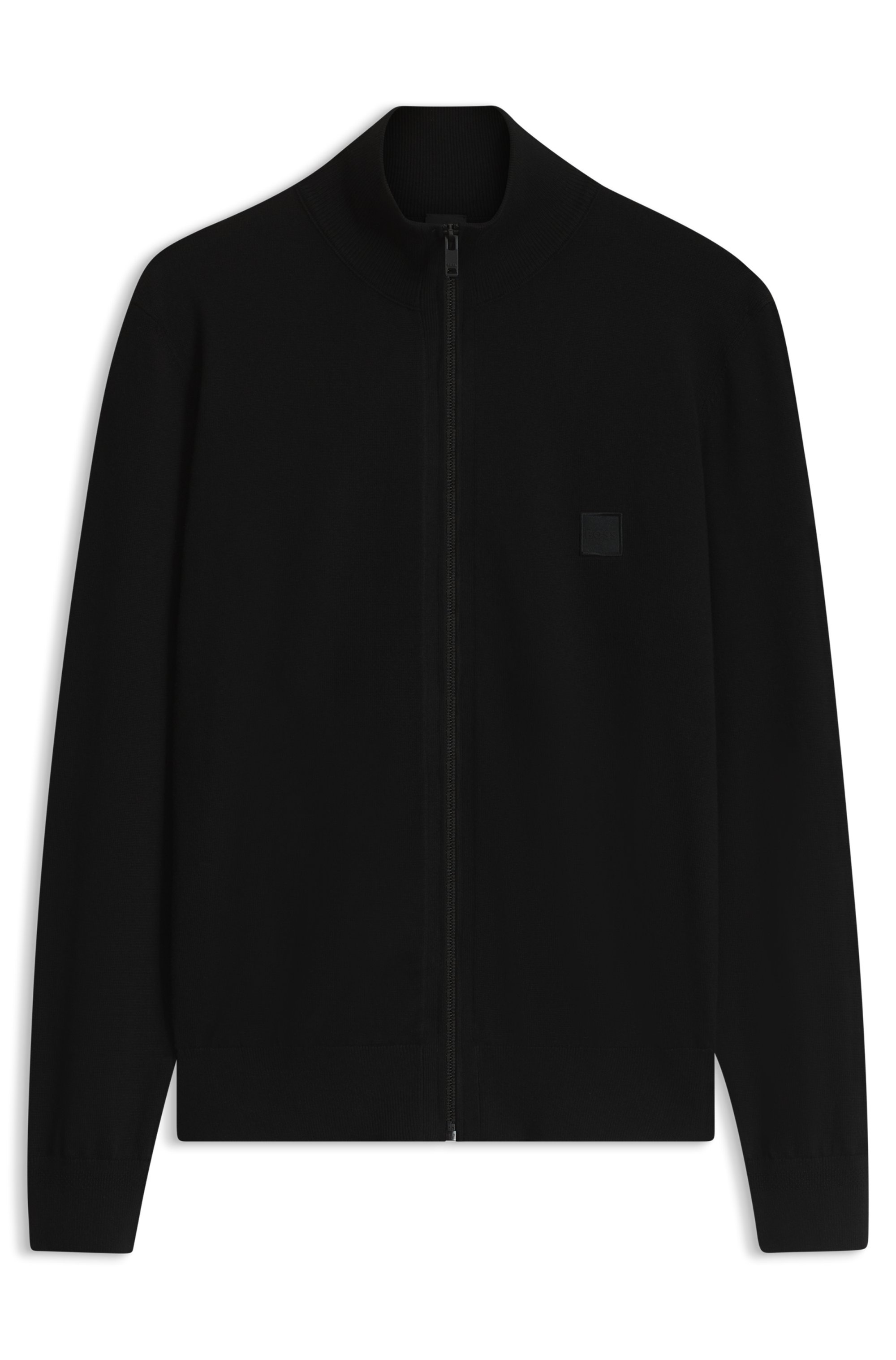 BOSS ORANGE Strickjacke »Kanozip Full Zip Cardigan« mit Reißverschluss, Kaschmir-Anteil