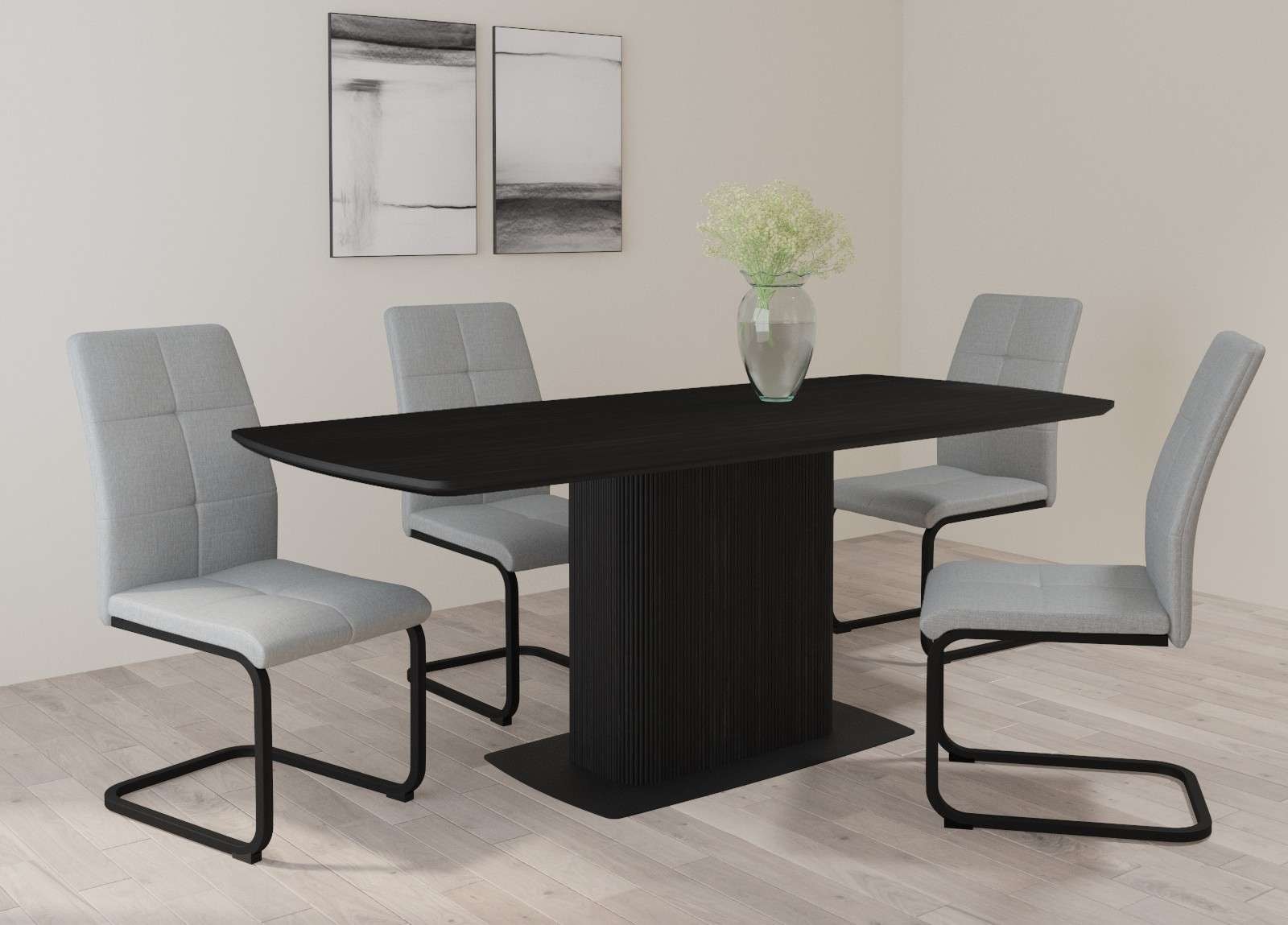 OTTO home Esszimmerstuhl »Calgoty« () 2 Stk.Freischwinger, gepolsterte Rück günstig online kaufen