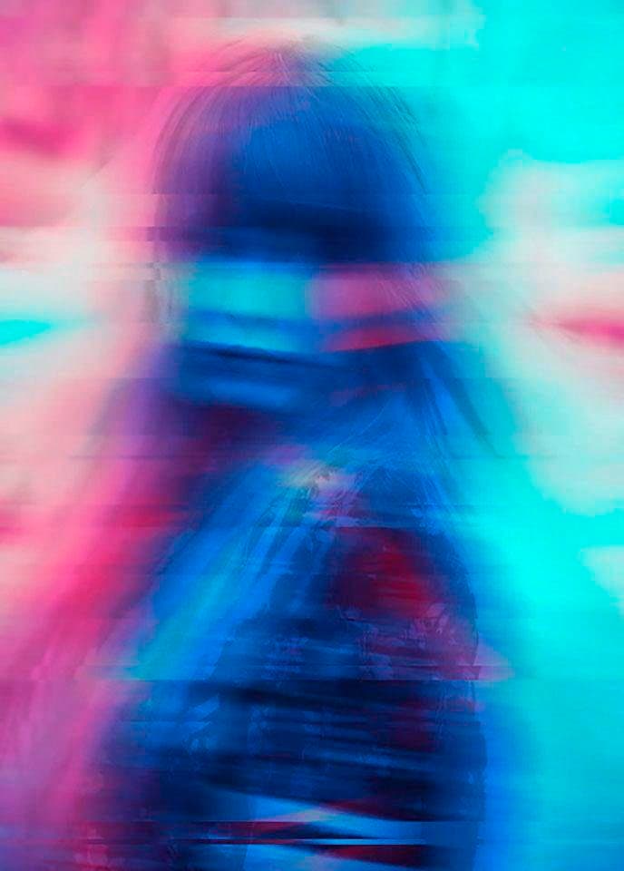 Komar Bild »Neon Girl«, Porträts, (1 St.), Wandbild zur Dekoration - ohne R günstig online kaufen