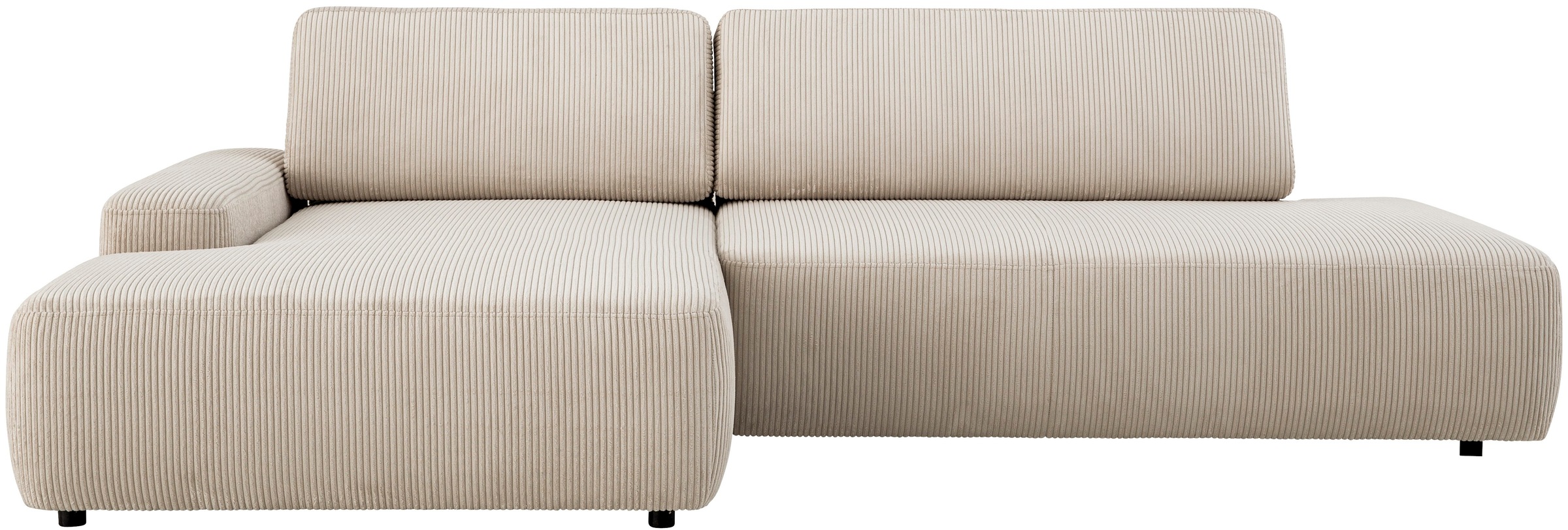 INOSIGN Ecksofa »TORGE, Schlafsofa Cord, Samtvelours u. Strukur fein, Couch günstig online kaufen
