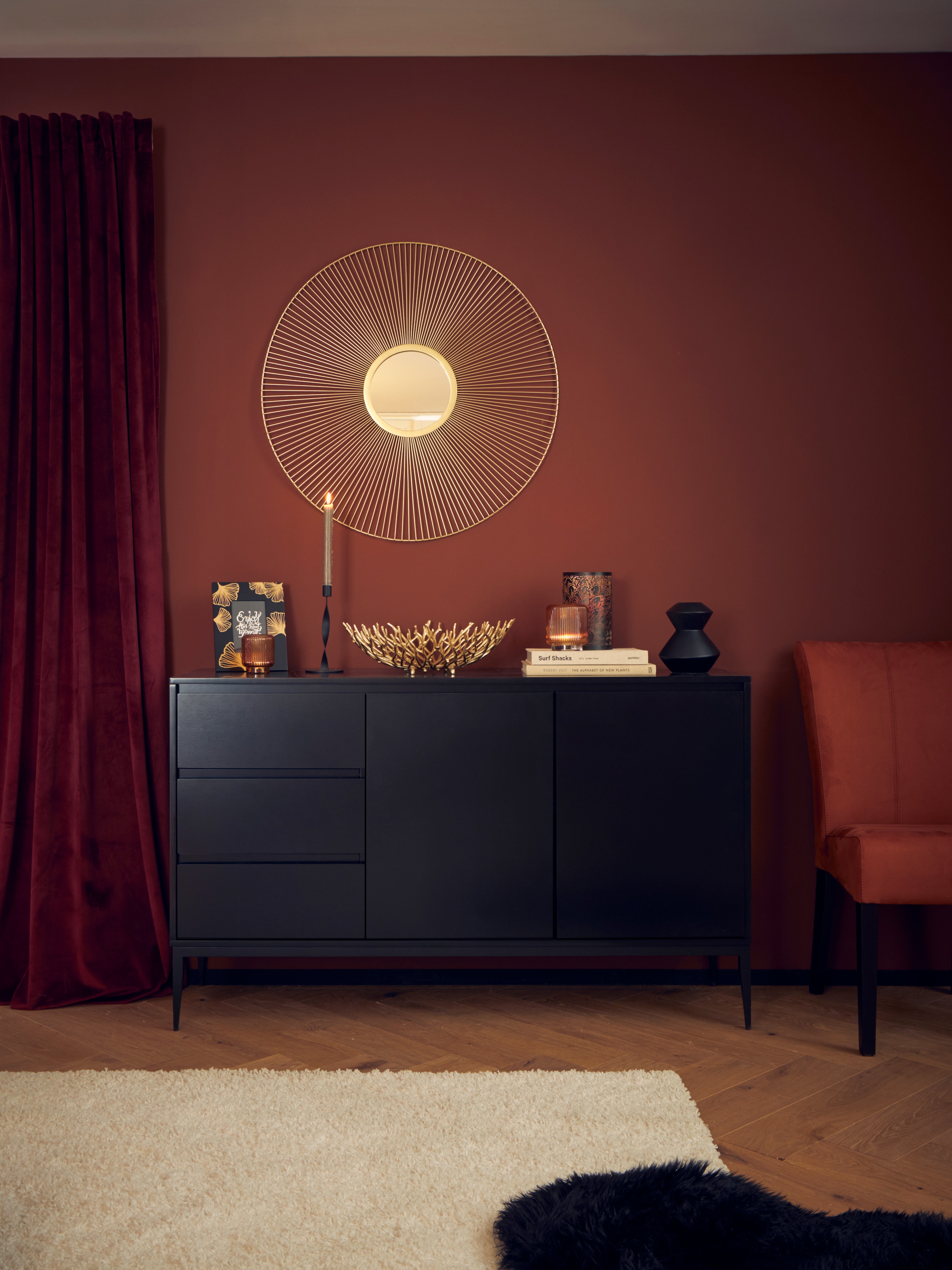 Places of Style Sideboard »Saltaire«, In modernem Design, Ganzmetall-Scharniere