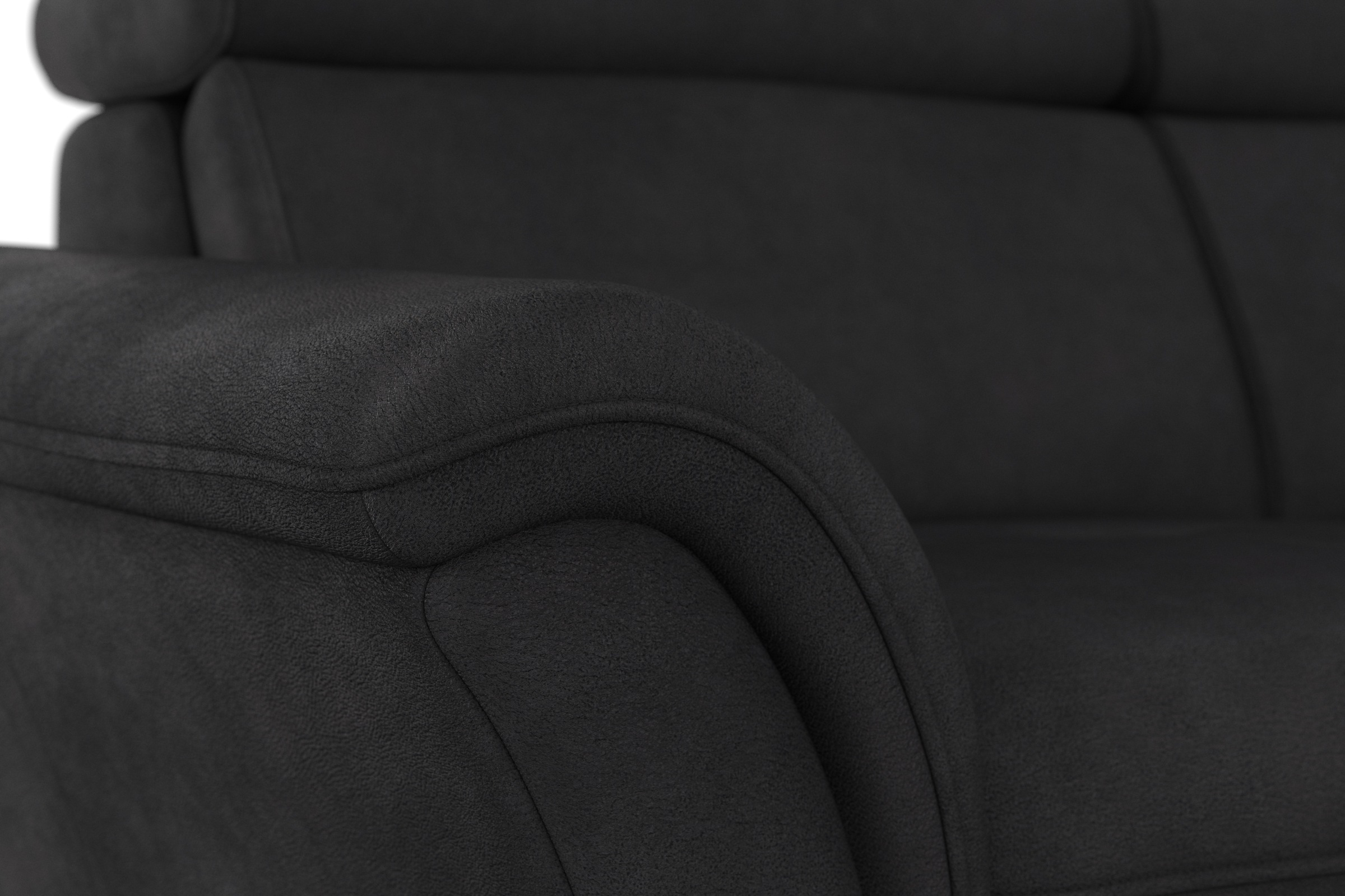 Home affaire Ecksofa »Lindgren L-Form«, wahlweise mit Bett mit klappbaren Rollen, Kasten und Kopfverstellung