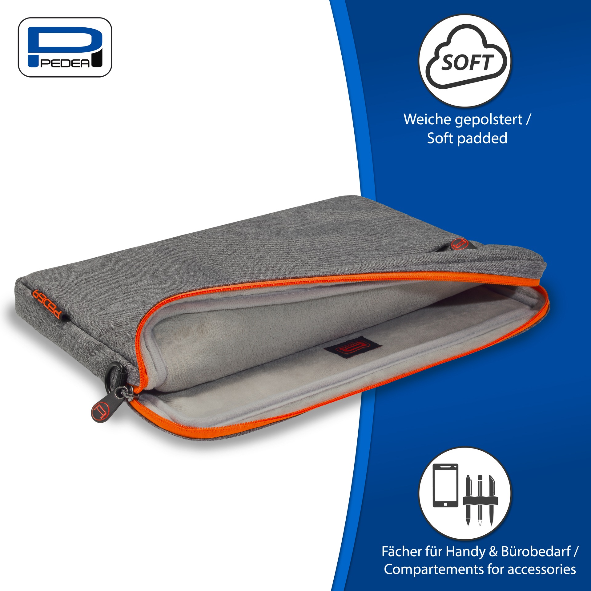 PEDEA Laptoptasche »Notebooktasche Fashion bis 17,3 (43,9cm)«