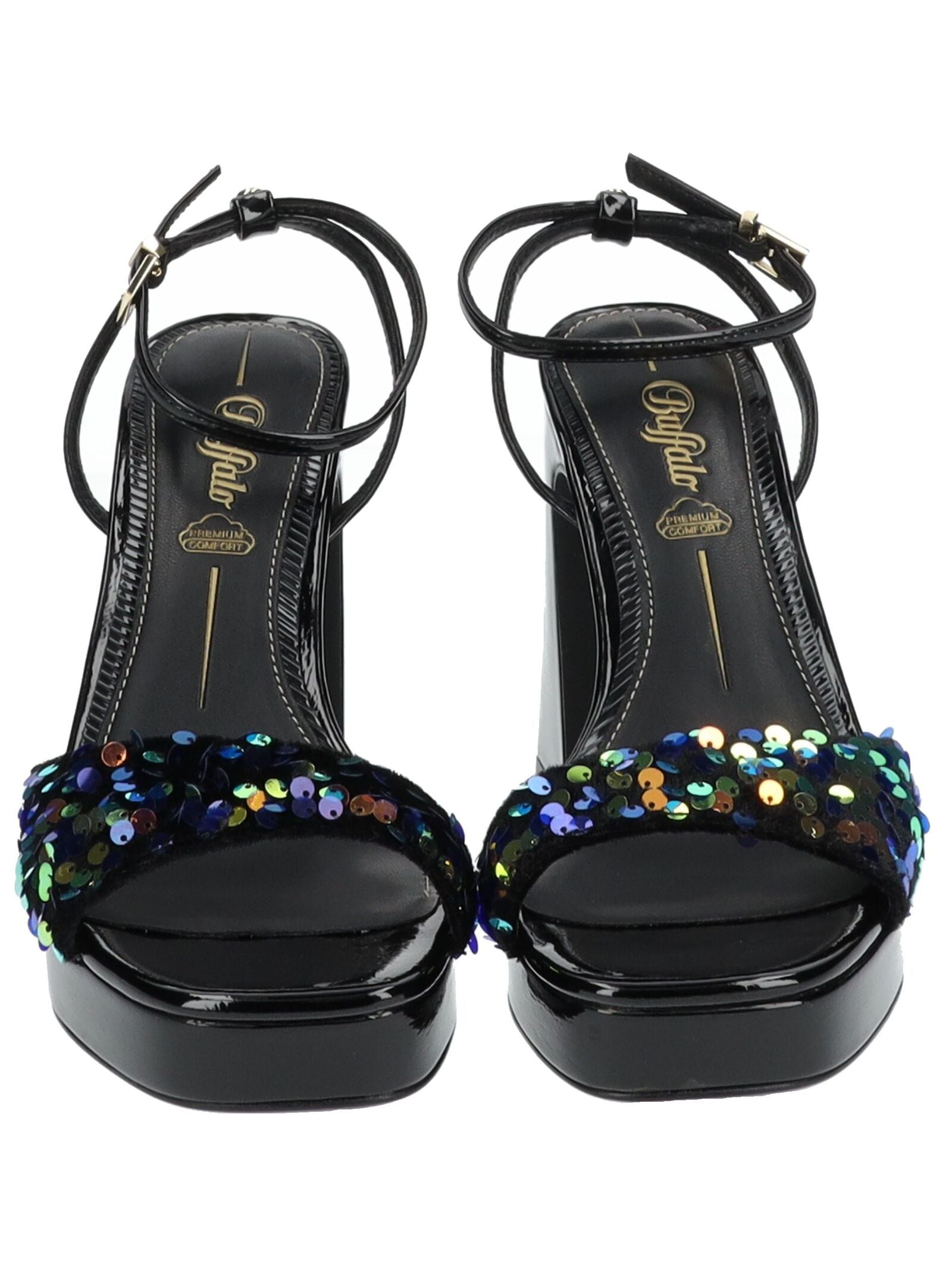 Buffalo High-Heel-Sandalette »Buffalo Sandalen Textil«