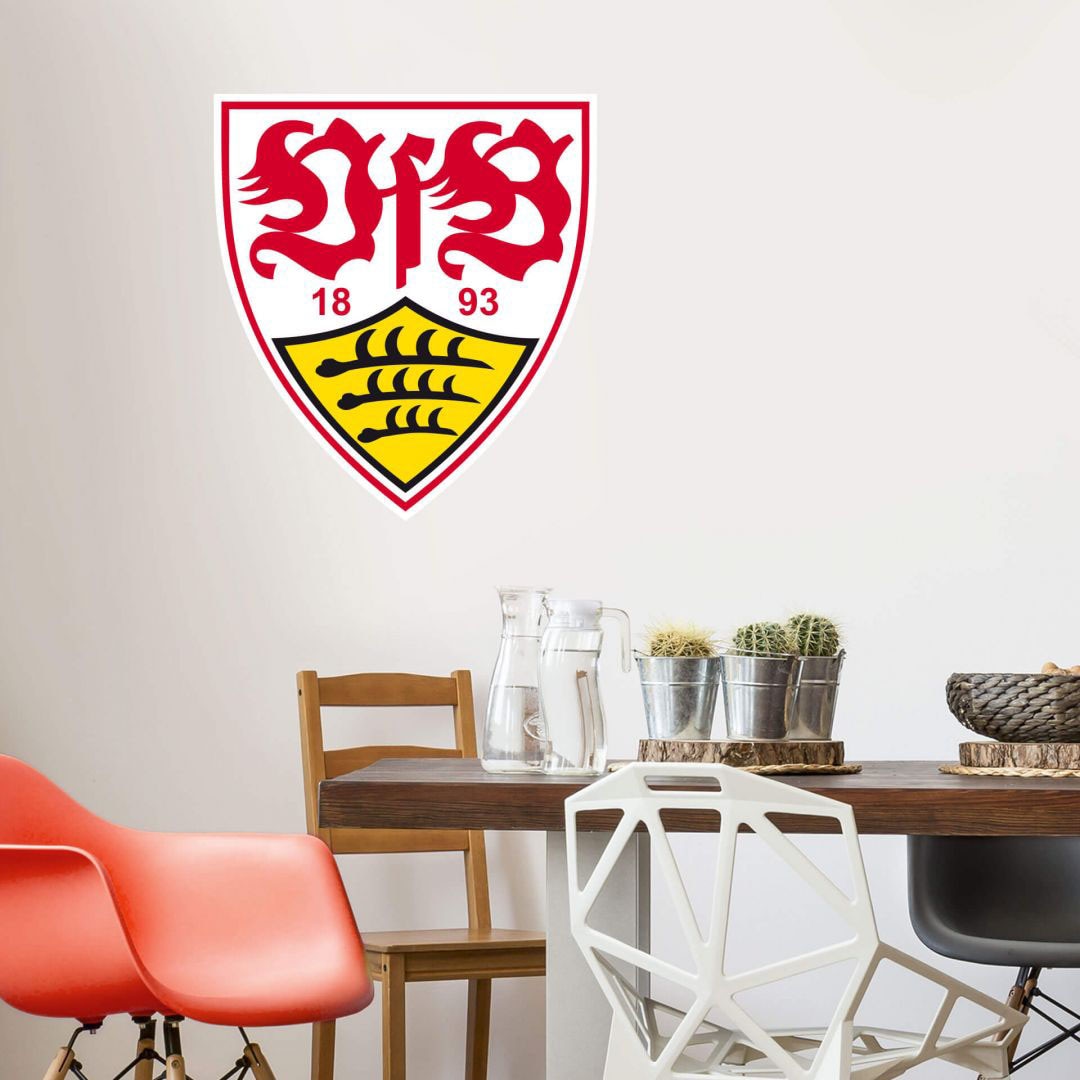 Wall-Art Wandtattoo »Fußball Stuttgart Logo« auf kaufen VfB Rechnung