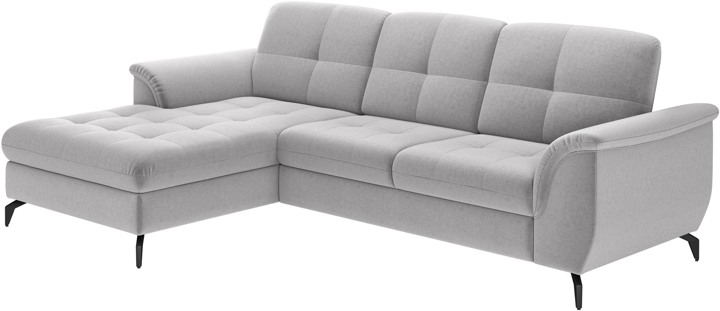 sit&more Ecksofa »Zora L-Form«, wahlweise mit Bettfunktion und Bettkasten