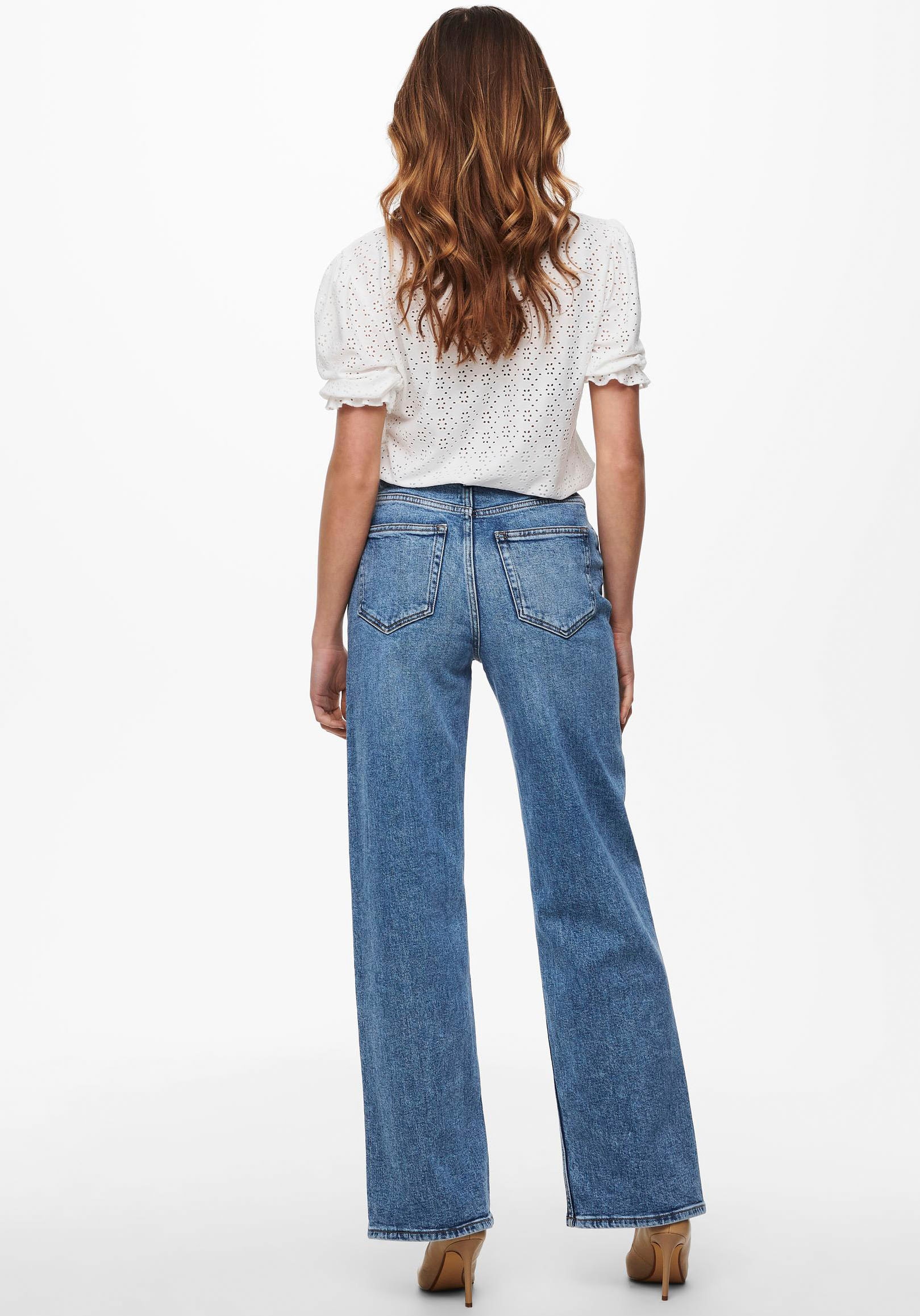 ONLY High-waist-Jeans »ONLJUICY HW WIDE LEG«