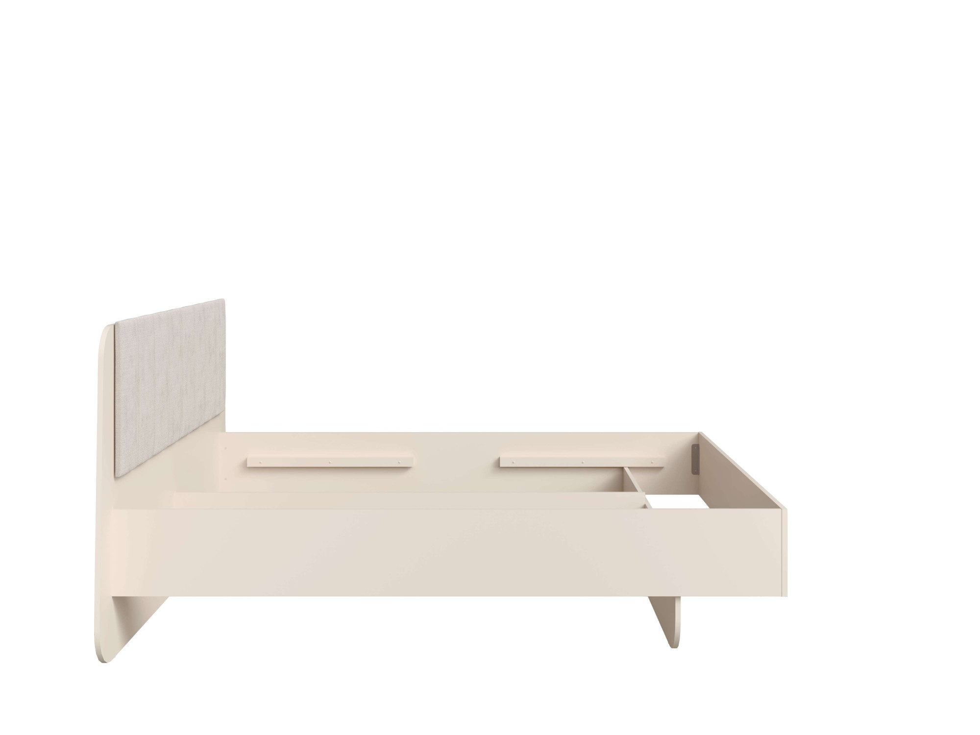 Home affaire Polsterbett »CLAREI mit gepolstertes Kopfteil, in 2 Breiten 160 und 180 cm«, Bettgestell ohne Bettkasten und Matratze, gemütlich und modern