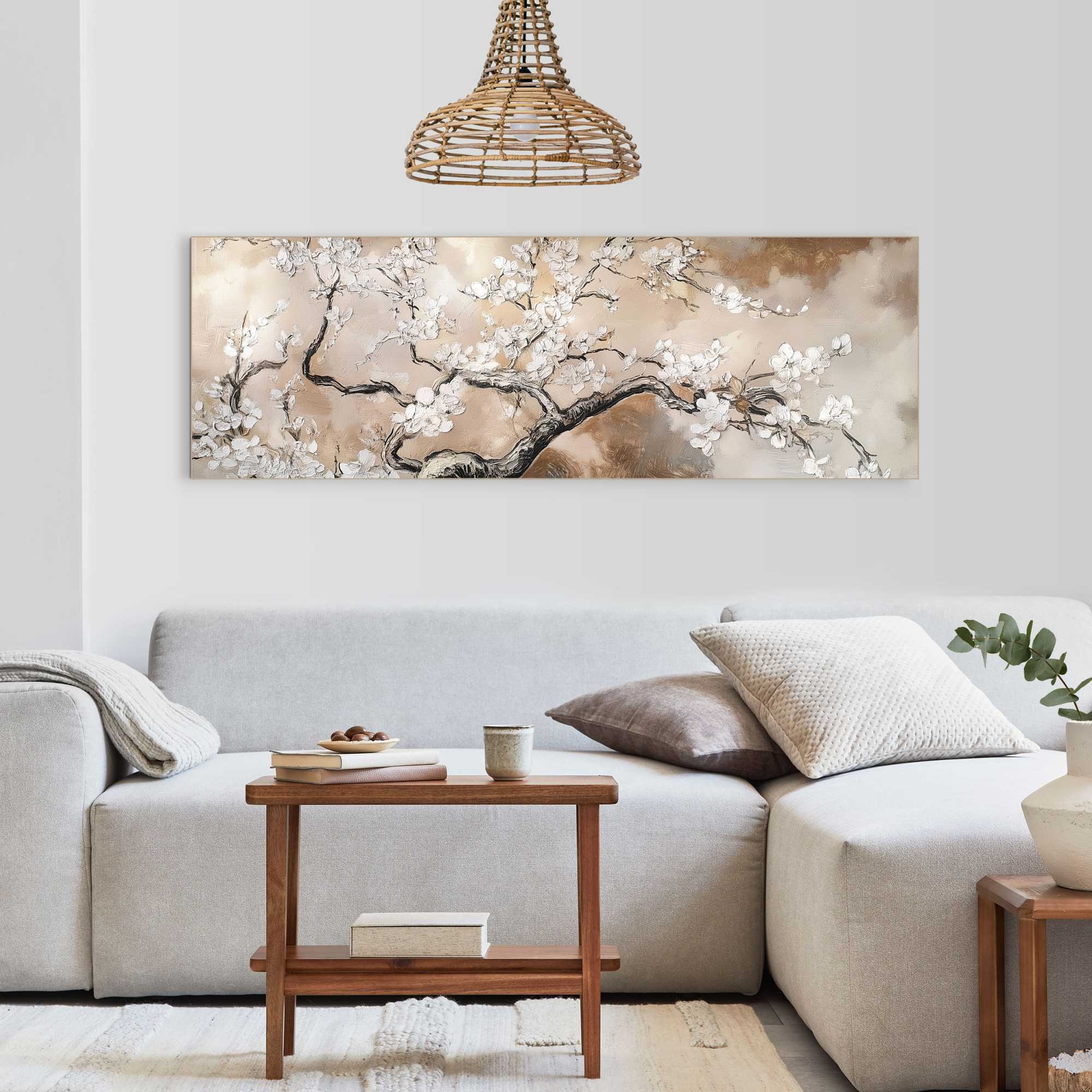 Reinders! Wandbild »Baum mit Blüte« Wohnzimmer - Beige - MDF - Blumen und P günstig online kaufen