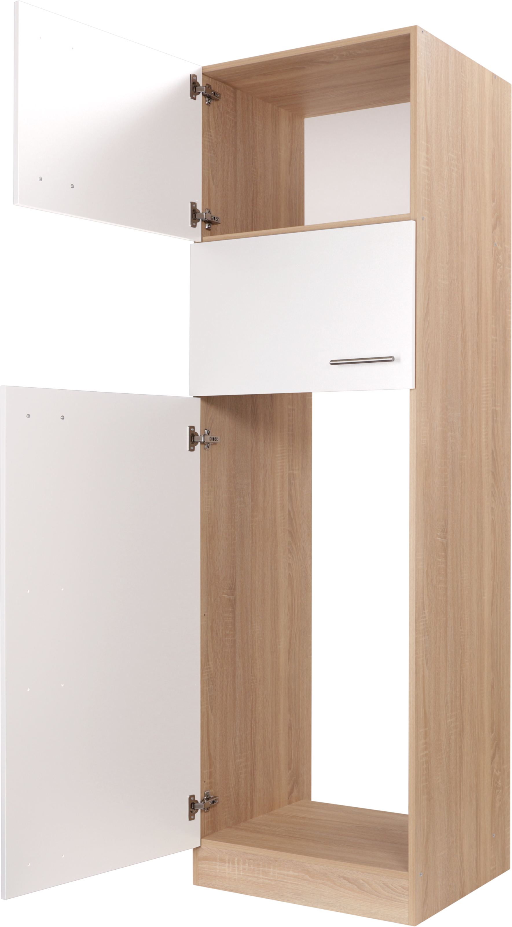 RESPEKTA Kühlumbauschrank »Merle« Breite 60 cm, Türen wechselseitig anschlagbar, Höhe 200 cm