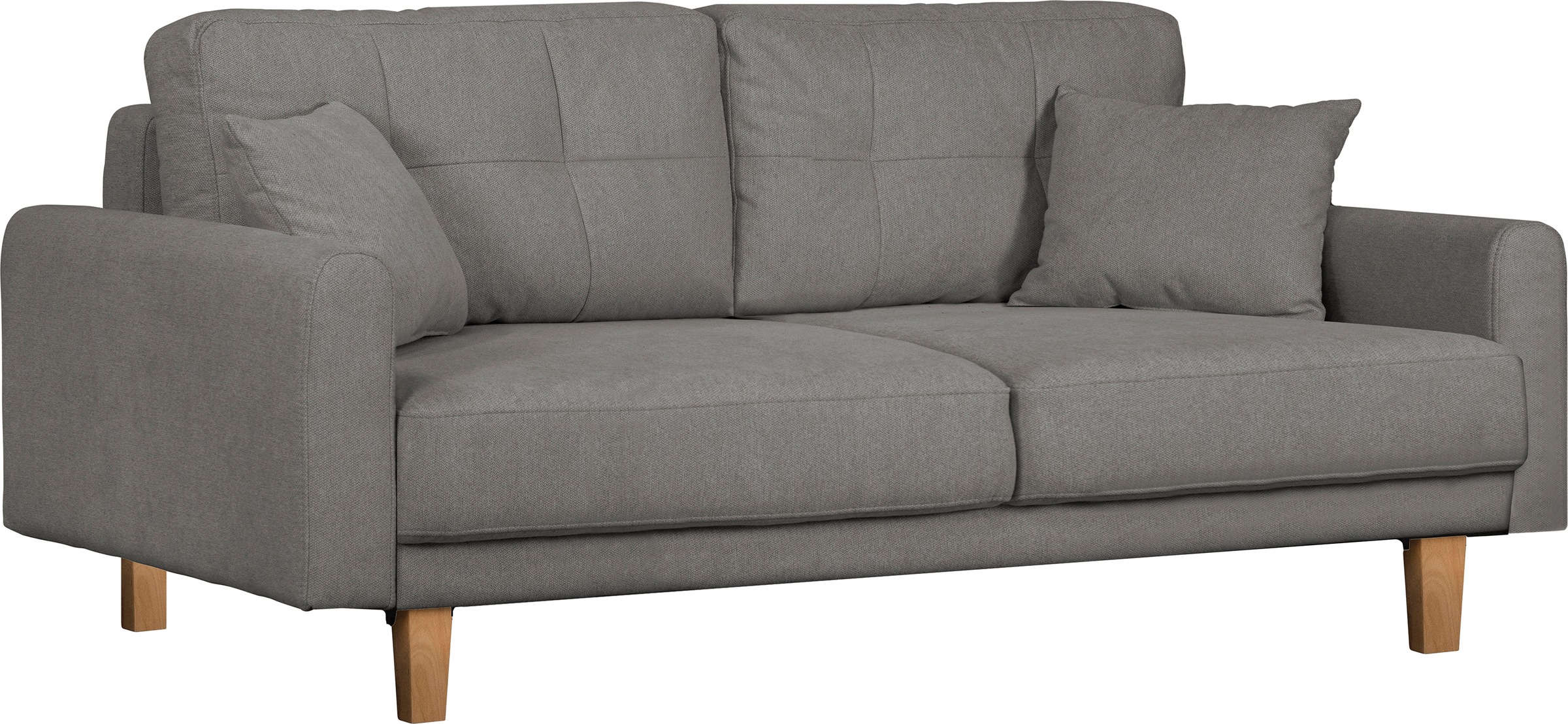 Home affaire 3-Sitzer »TRIPLO optionale Schlafsofa mit Bettkasten, Maße B/T/H: 215/100/89 cm«, Wahlweise Bettfunktion - Liegefläche 145x191 cm, Rücken-, Zierkissen