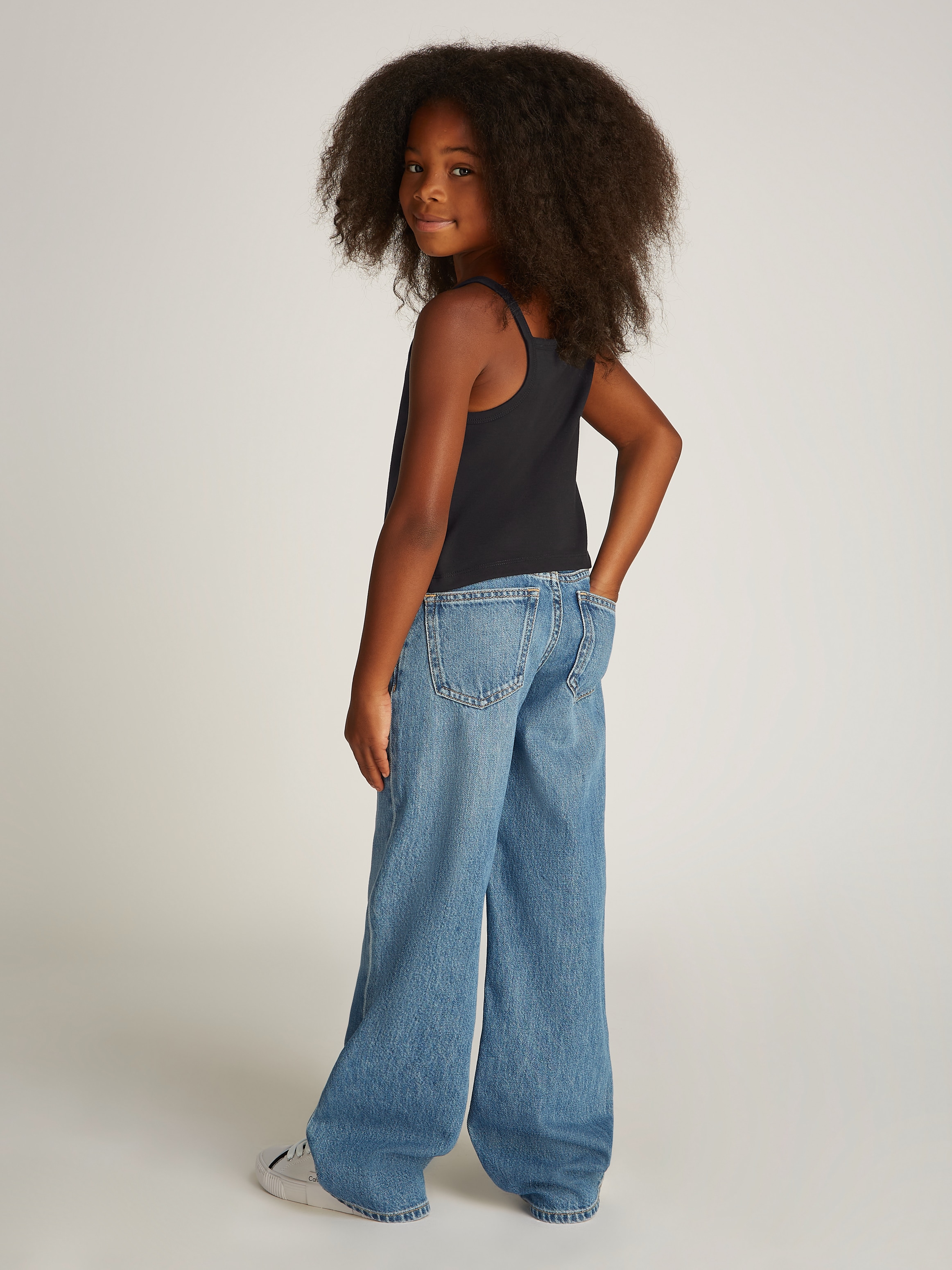 Calvin Klein Jeans T-Shirt »PUNTO STRAP TOP«, mit Logoschriftzug