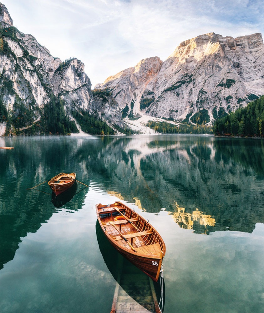 Bönninghoff Leinwandbild Berge   Berge & Alpenbilder   Bilder von Booten & günstig online kaufen