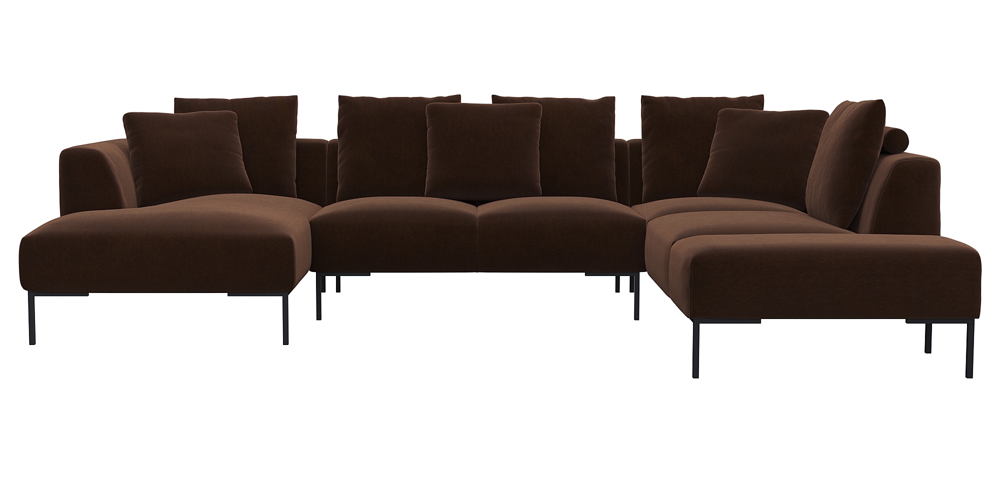 FLEXLUX Ecksofa "Sava U-Form, bequem und komfortabel durch den hochwertigen günstig online kaufen