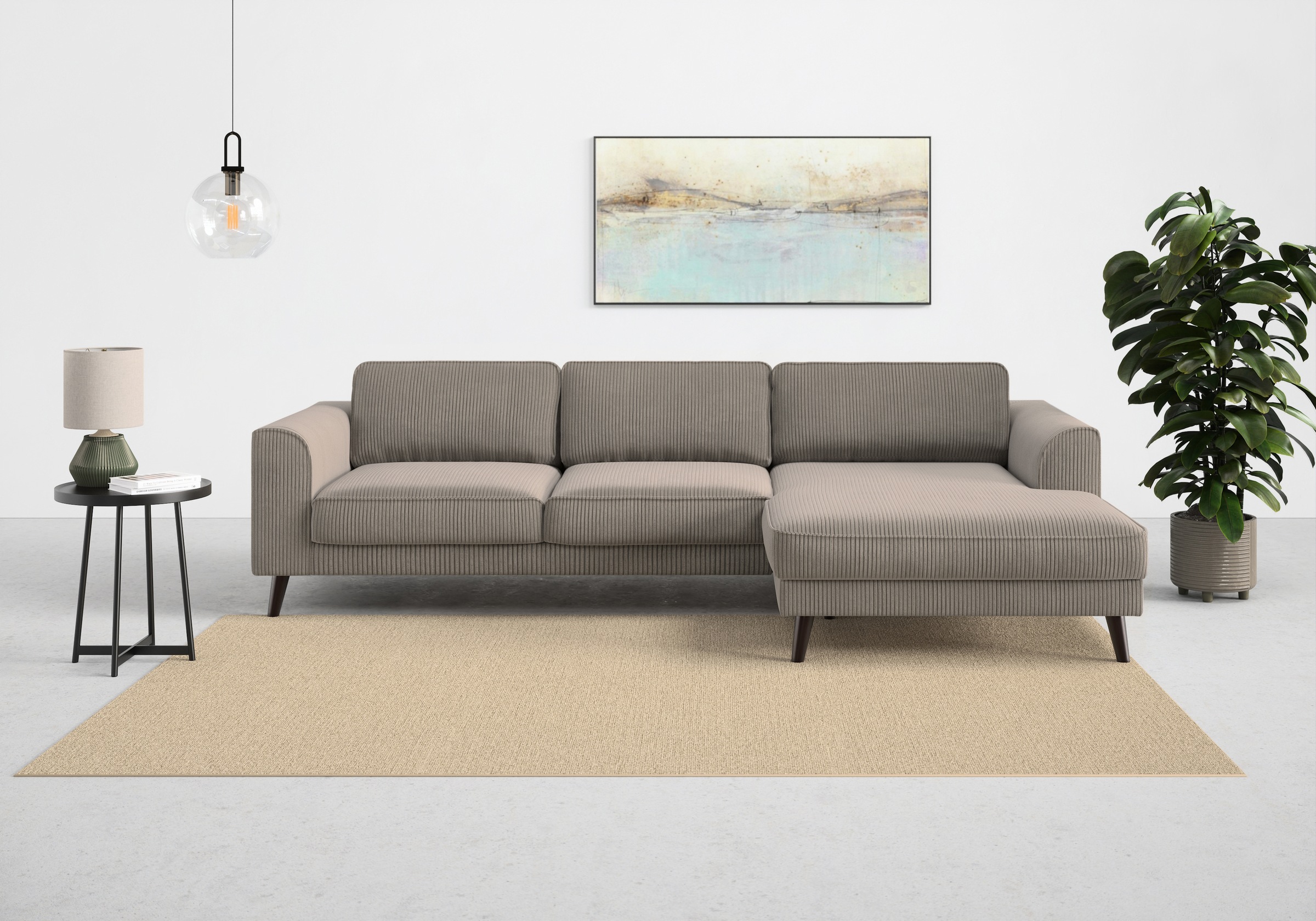 TRENDMANUFAKTUR Ecksofa »Lumber Jack, elegantes Designsofa, zeitlos modern, günstig online kaufen