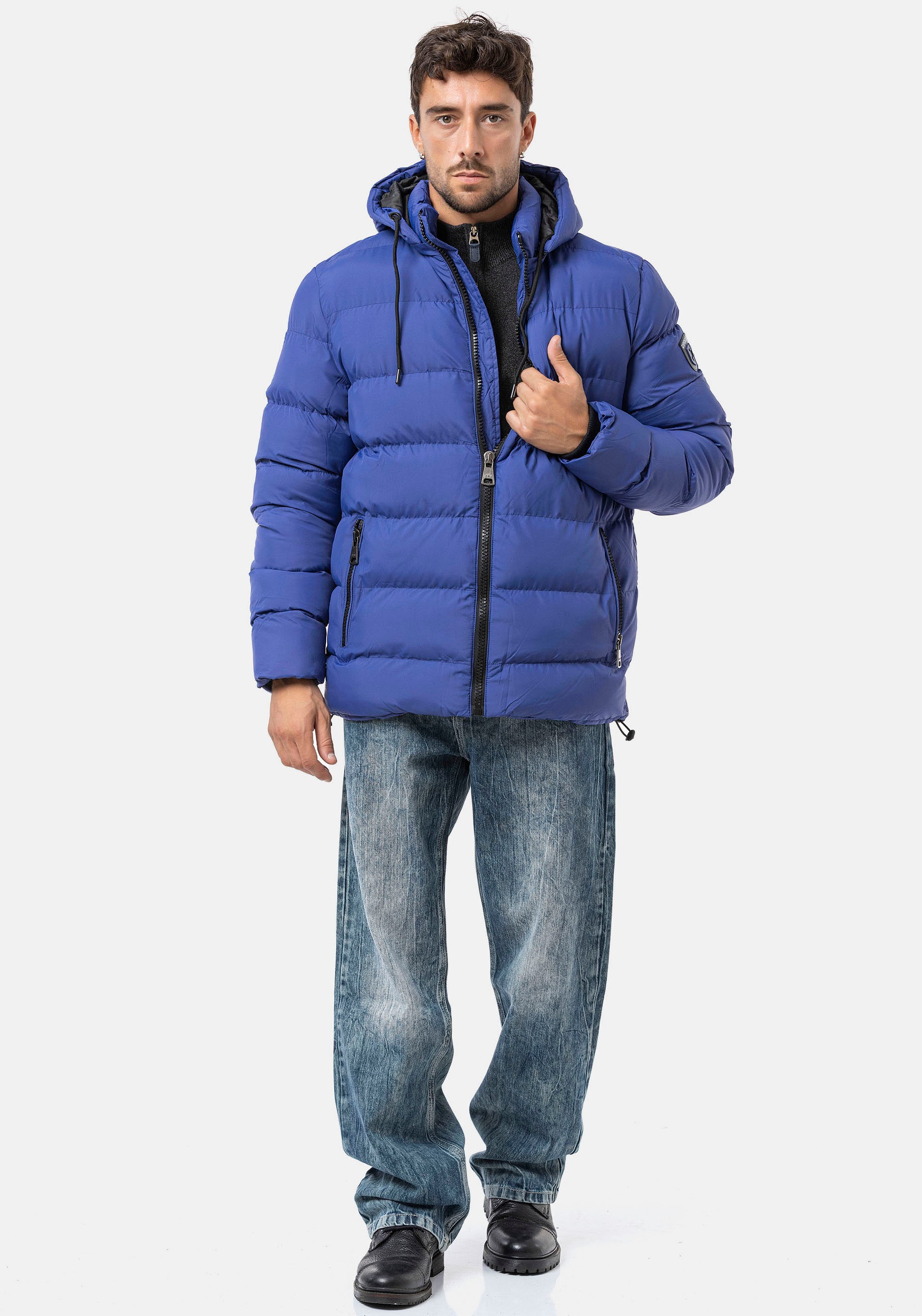 Cipo & Baxx Steppjacke mit Kapuze