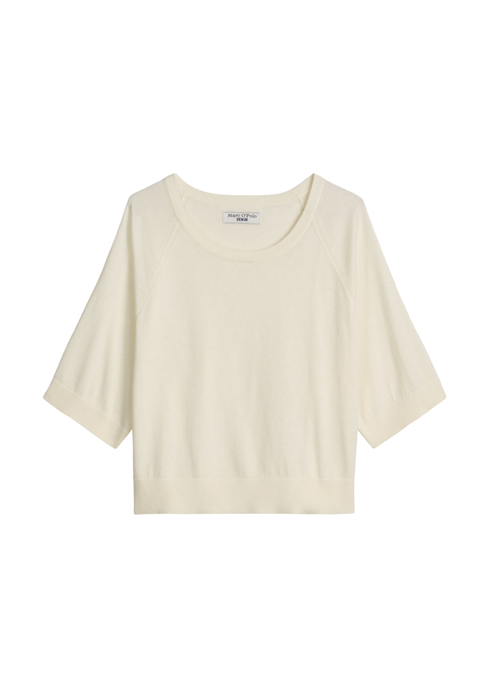 Marc O'Polo DENIM Kurzarmpullover relaxed aus weichem Organic-Cotton-Modal-Mix