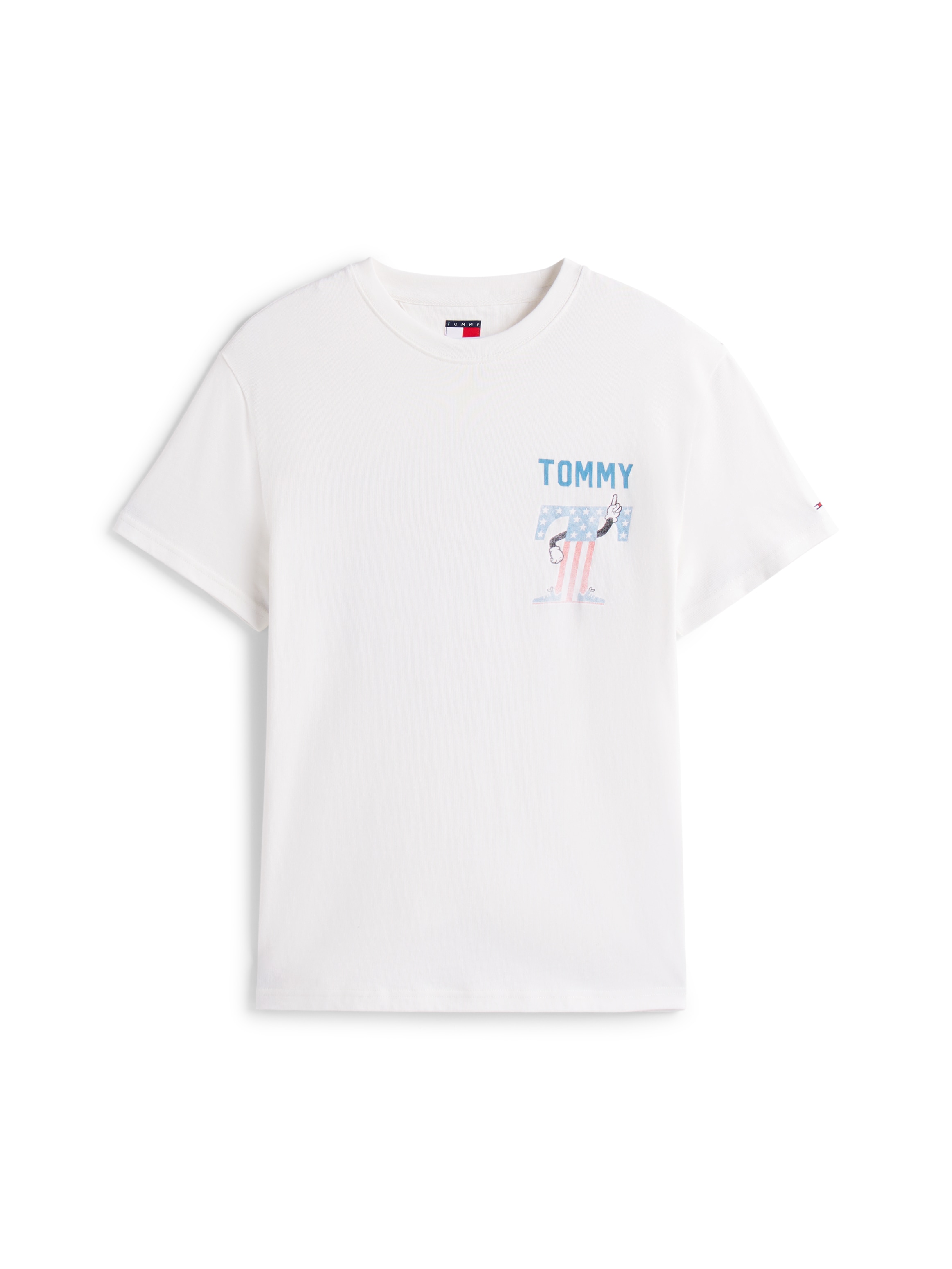 Tommy Jeans T-Shirt »TJM REG USA SCRIPT SS TEE« mit modischem Print