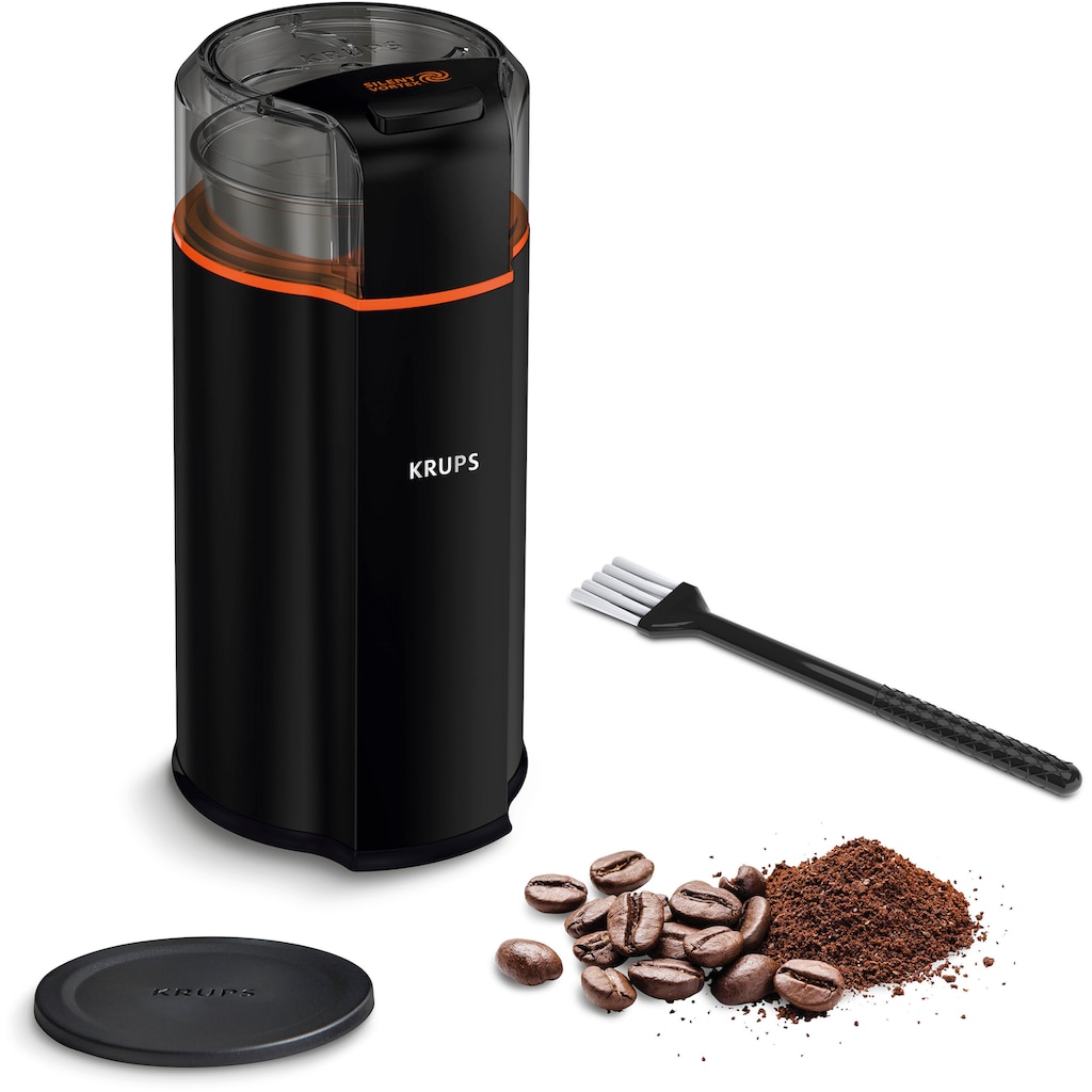 Krups Kaffeemühle »GX3328 Silent Vortex«, 175 W, Schlagmesser, 90 g Bohnenbehälter