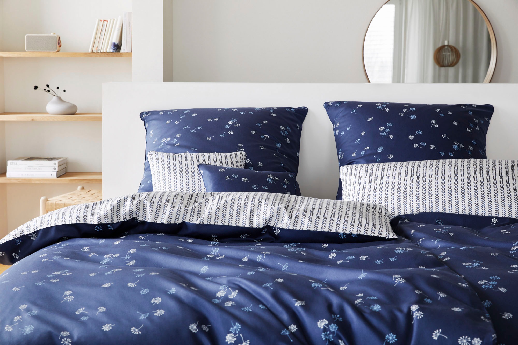 Elegante Bettwäsche »Fleurs« 2 Stk. tlg. angenehmes Hautgefühl günstig online kaufen