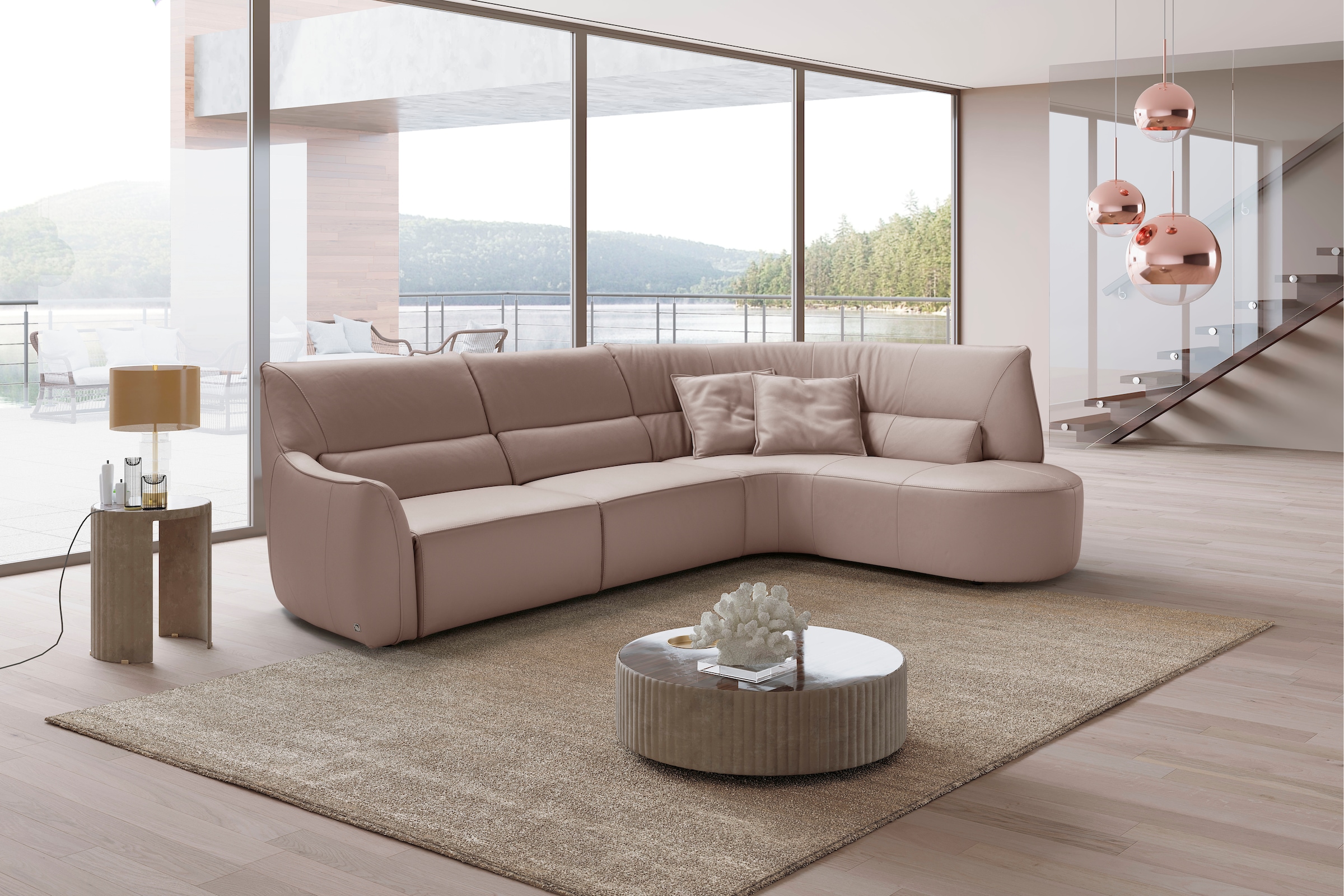 Egoitaliano Ecksofa »Puffy, extravagant & edel, Retro Designsofa, hoher Sit günstig online kaufen