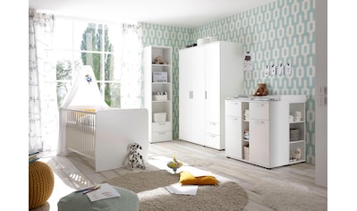 Begabino Babyzimmer-Komplettset »Bibo«, (Set, 3 St.), Bett + Wickelkommode + 3-trg.... kaufen