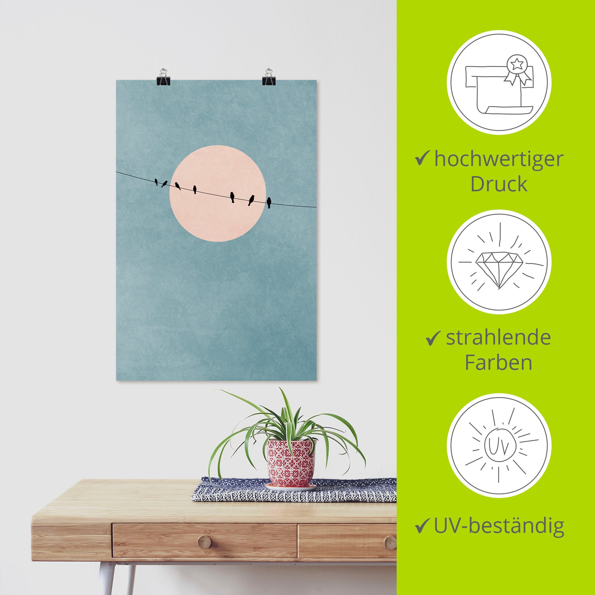 Artland Poster »Die Schönheit der Stille«, Himmelsbilder, (1 St.), als Alubild, Leinwandbild, Wandaufkleber oder Poster in versch. Größen