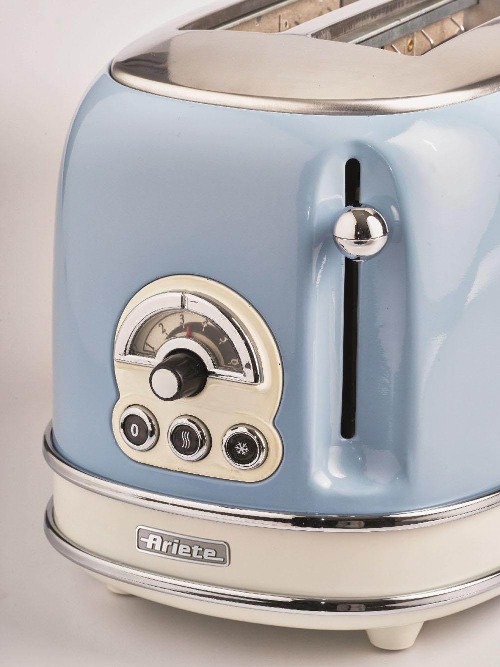 Ariete Toaster »Vintage«, 2 kurze Schlitze, für 2 Scheiben, 815 W, blau  online bestellen