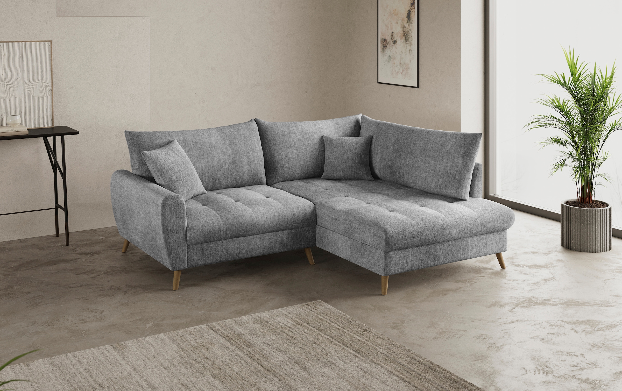 Mr. Couch Ecksofa »Blackburn II, L-Form«, Mit Kaltschaumpolsterung bis 140 kg belastbar