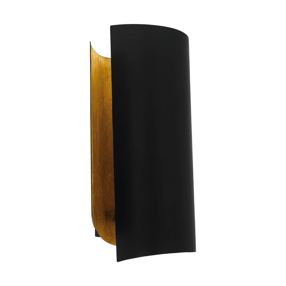 EGLO Wandleuchte »FALICETTO«, 1 flammig, Leuchtmittel E27 | ohne Leuchtmittel, Wandleuchte Vintage, Stahl, Flurlampe in Schwarz, Gold, E27 Fassung