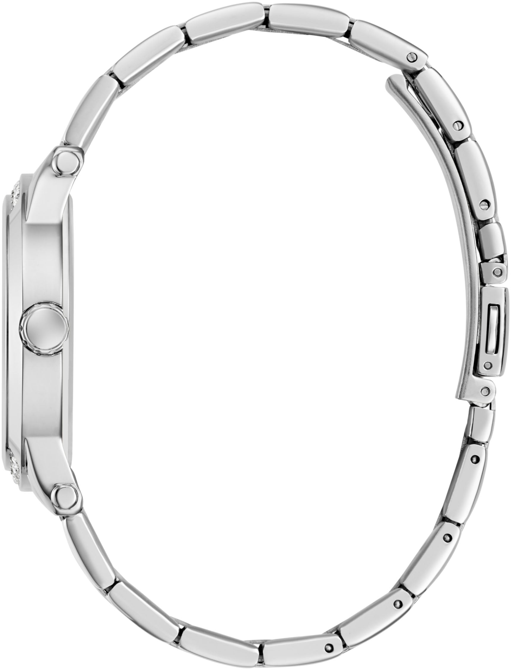 Guess Quarzuhr »ANNETTE«, Armbanduhr, Damenuhr, Edelstahlarmband, analog