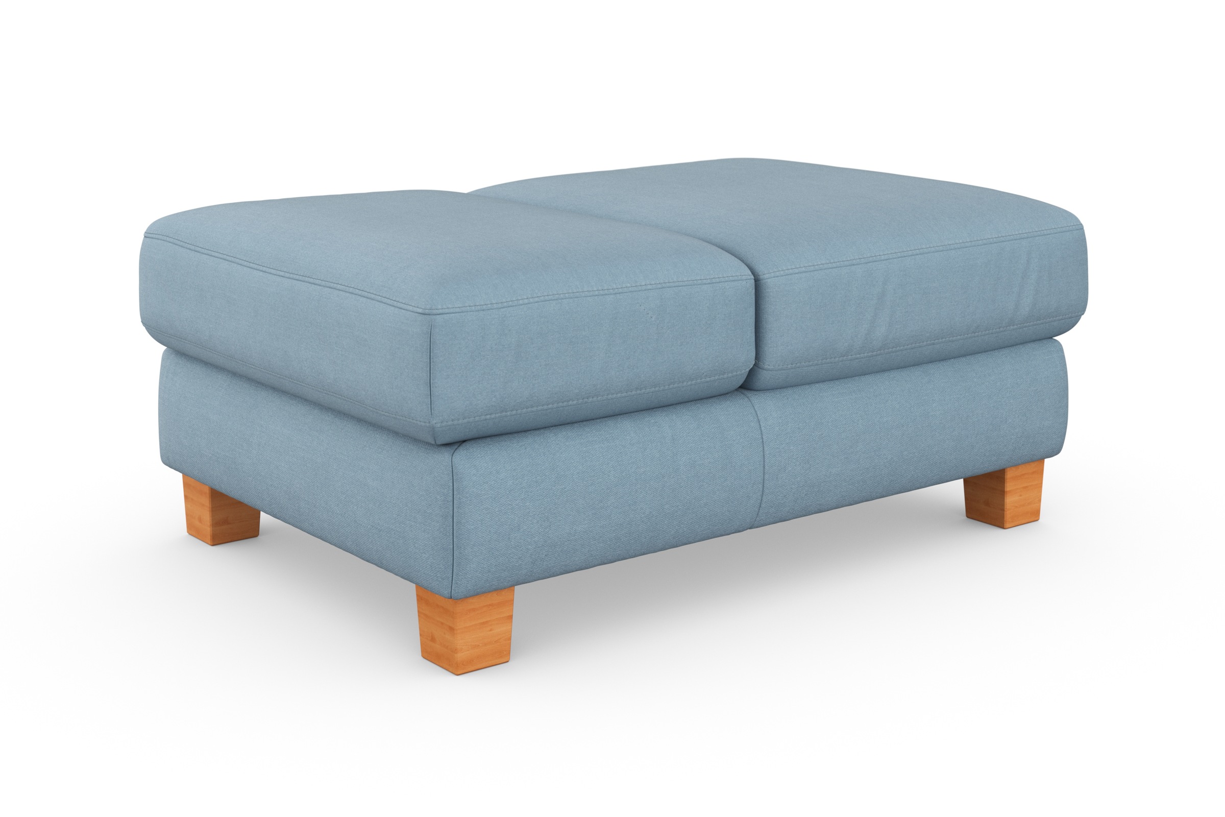 sit&more Polsterhocker »Dundee«, mit Klappfunktion, Federkern und hochwertigen Massivholzfüßen
