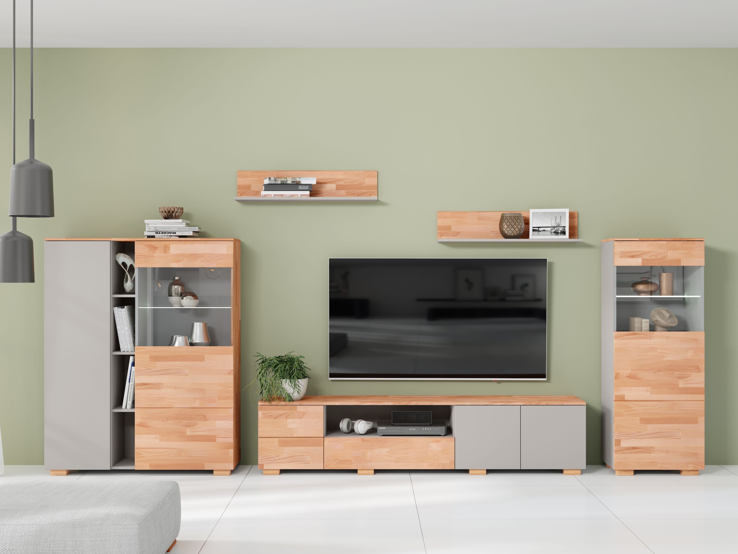 Home affaire Wohnwand, (5 St.), schöne moderne Optik