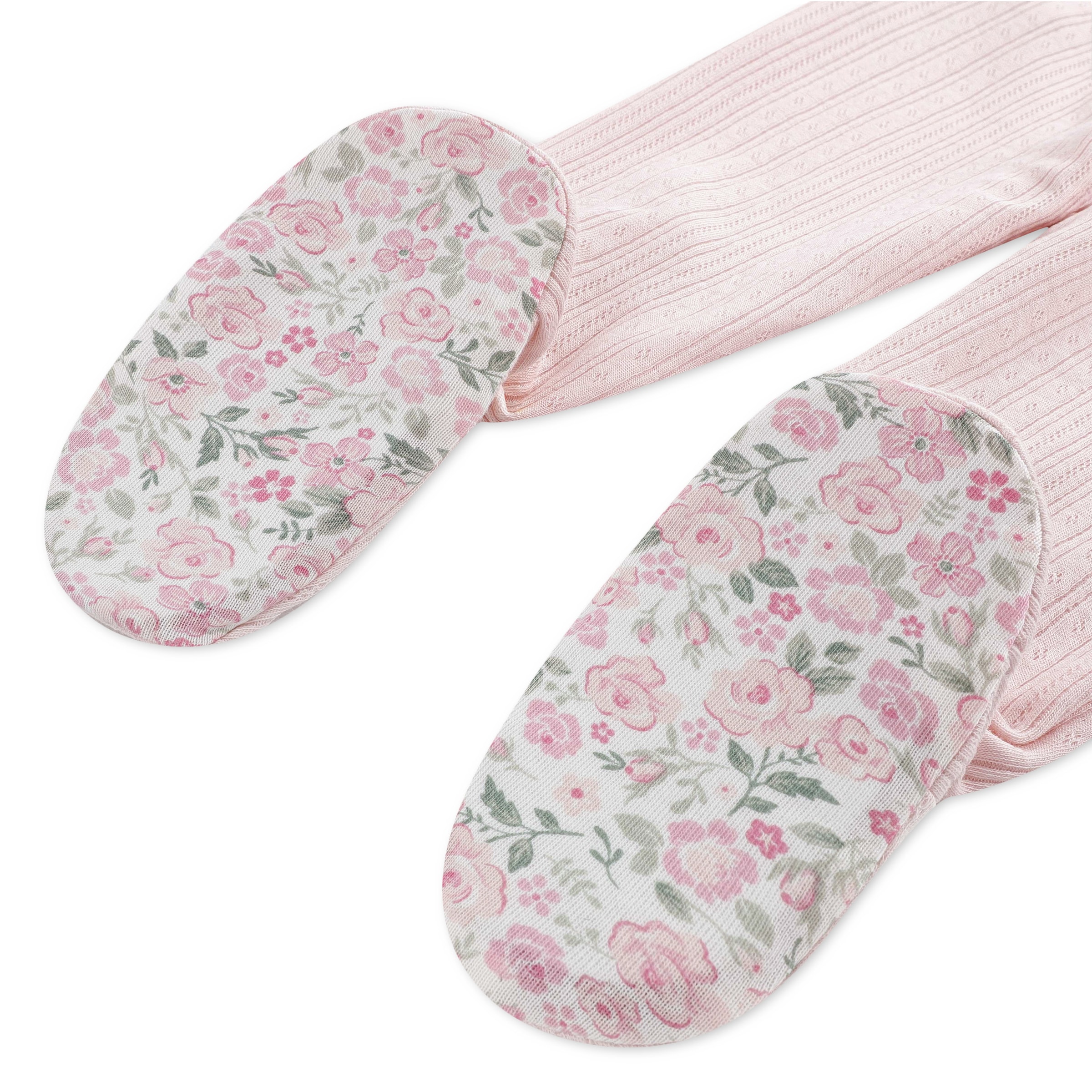 HUGGIES babywear Shirt, Hose, Jacke & Mütze »HUGG FOOTED PANT SET + ATTACHM« Set, 3 Mütze-Hose mit Füßen/Jacke mit floralem Muster / für Girls