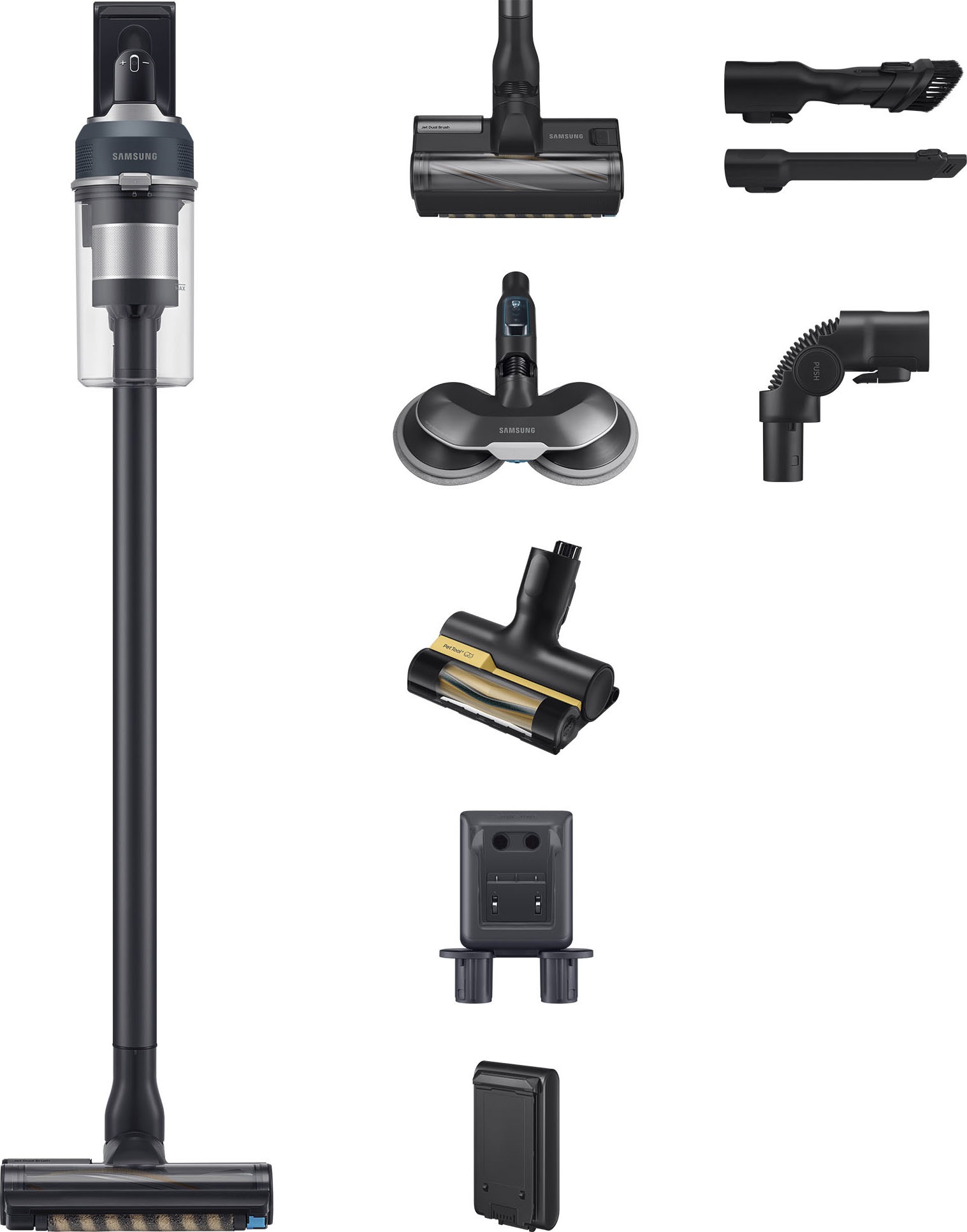 Samsung Akku-Handstaubsauger »HERO, VS20C85G7TB/WD, Jet 85 Wet&Clean,« 580 günstig online kaufen