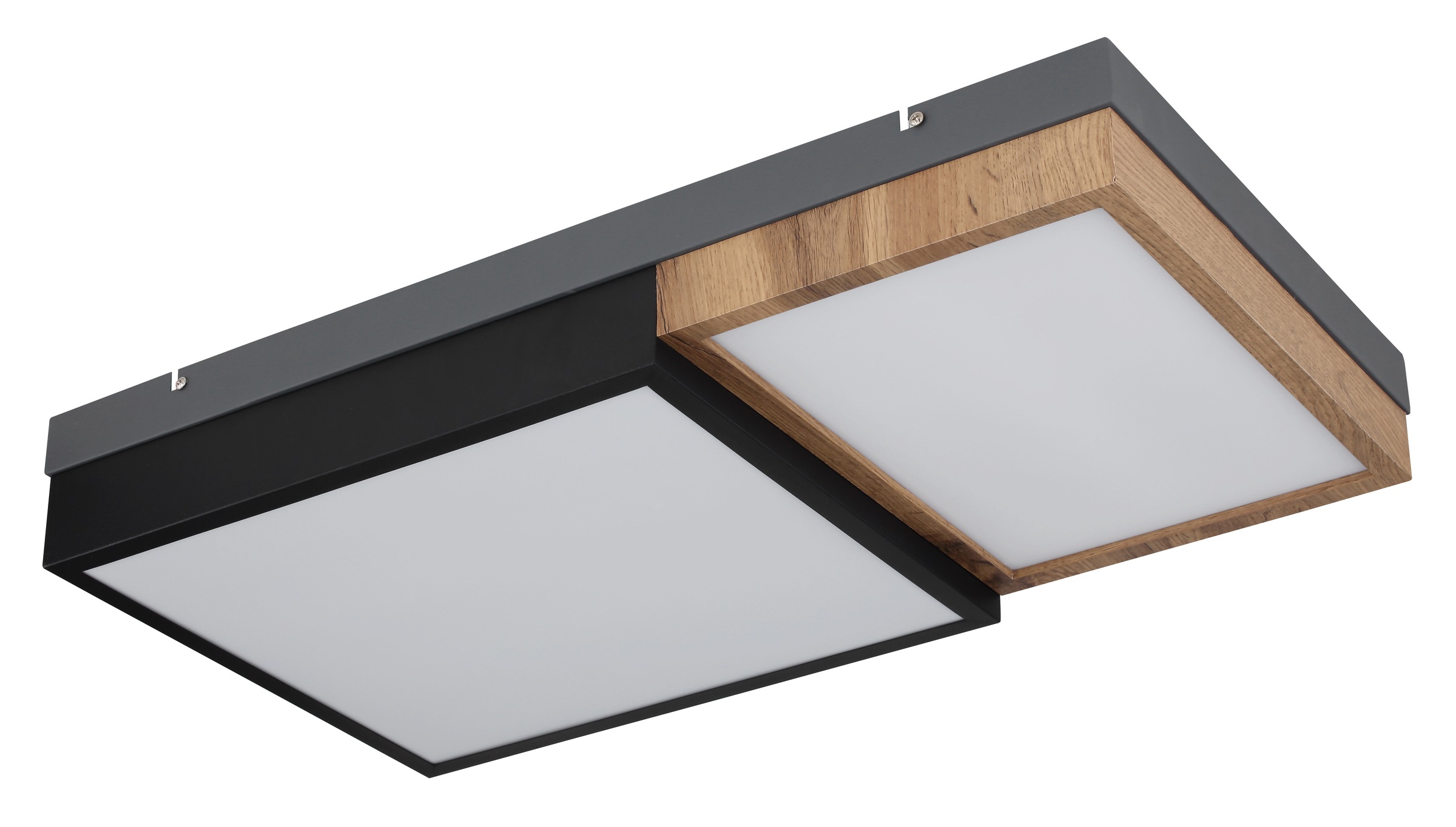 GLOBO LIGHTING LED Deckenleuchte »GUNDI« LED-Modul Warmweiß Deckenlampe/Wohnzimmer/Schlafzimmer/modern/Holz