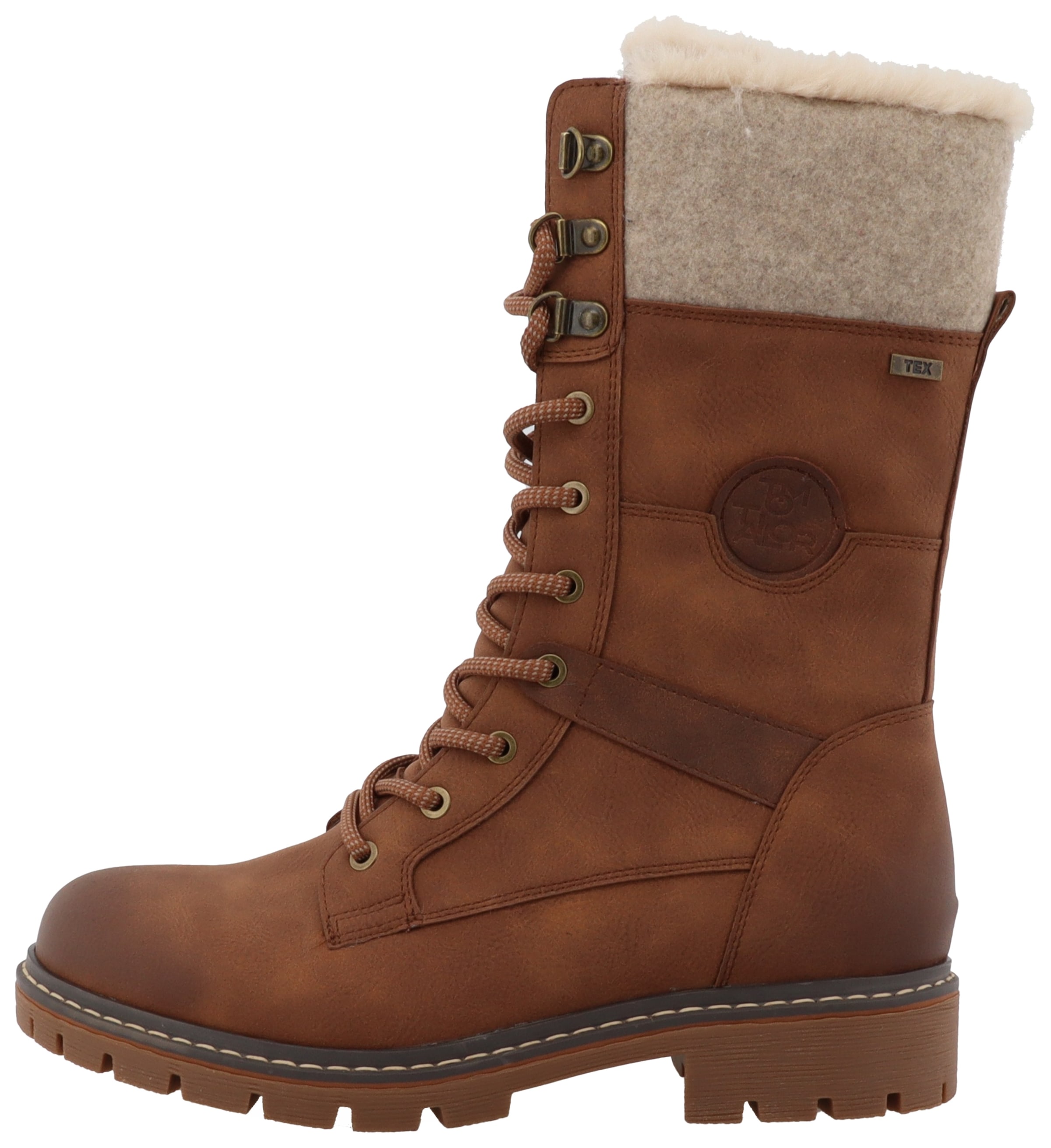 TOM TAILOR Winterstiefel, Schnürstiefel mit TEX-Membrane