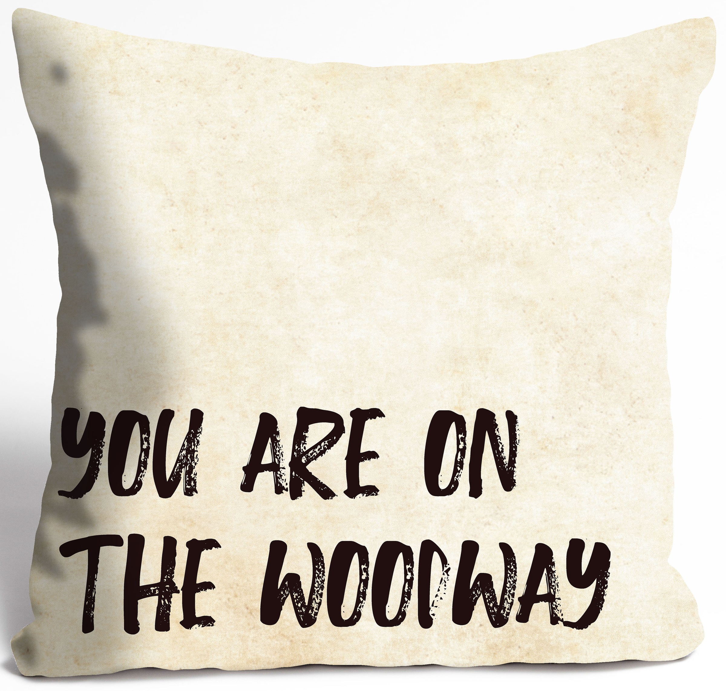 queence Dekokissen »YOU ARE ON THE WOODWAY«, Kissenhülle ohne Füllung, 1 St günstig online kaufen