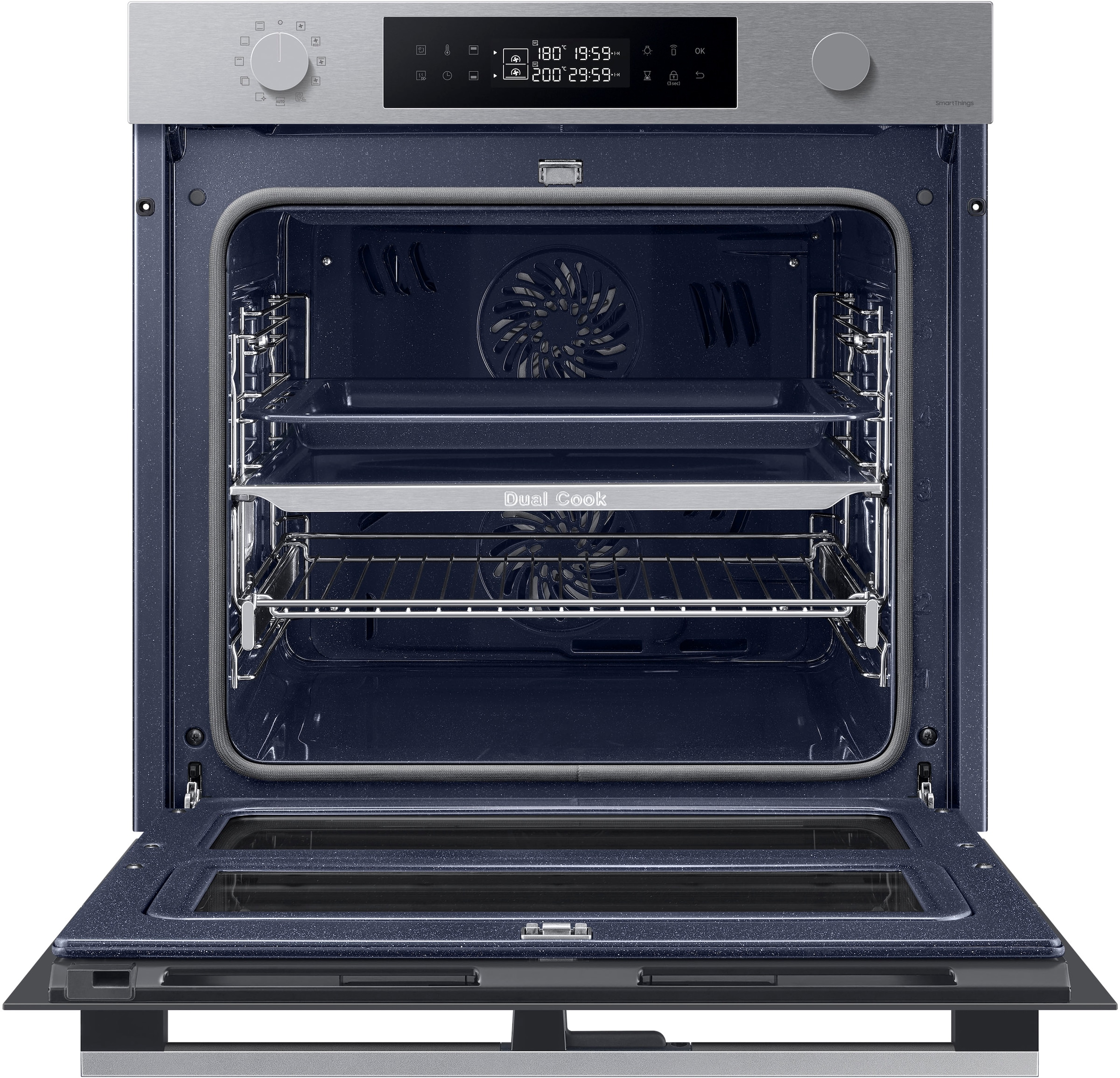 Samsung Einbaubackofen  »NV7B4550VAS/U1«, Pyrolyse-Selbstreinigung, Dual Cook Flex